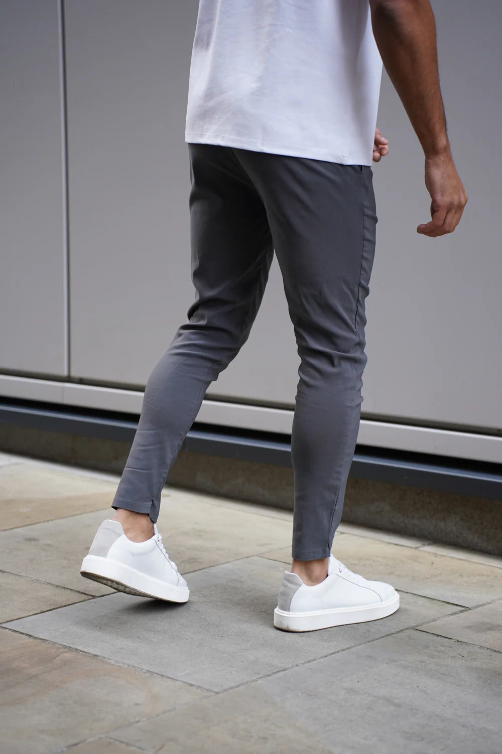 CAPO SMART ACTIVE STRETCH PANT TROUSER - CHARCOAL