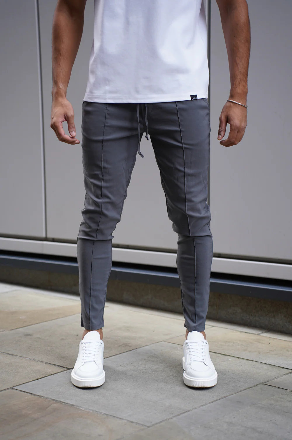 CAPO SMART ACTIVE STRETCH PANT TROUSER - CHARCOAL
