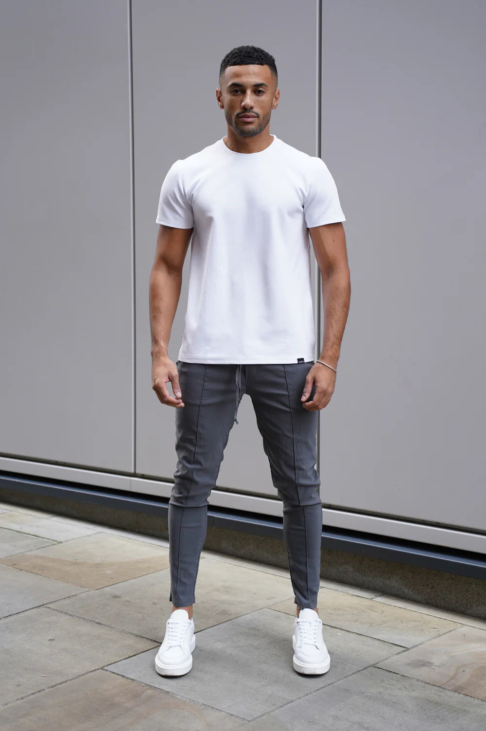CAPO SMART ACTIVE STRETCH PANT TROUSER - CHARCOAL