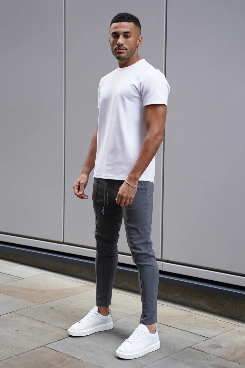 CAPO SMART ACTIVE STRETCH PANT TROUSER - CHARCOAL