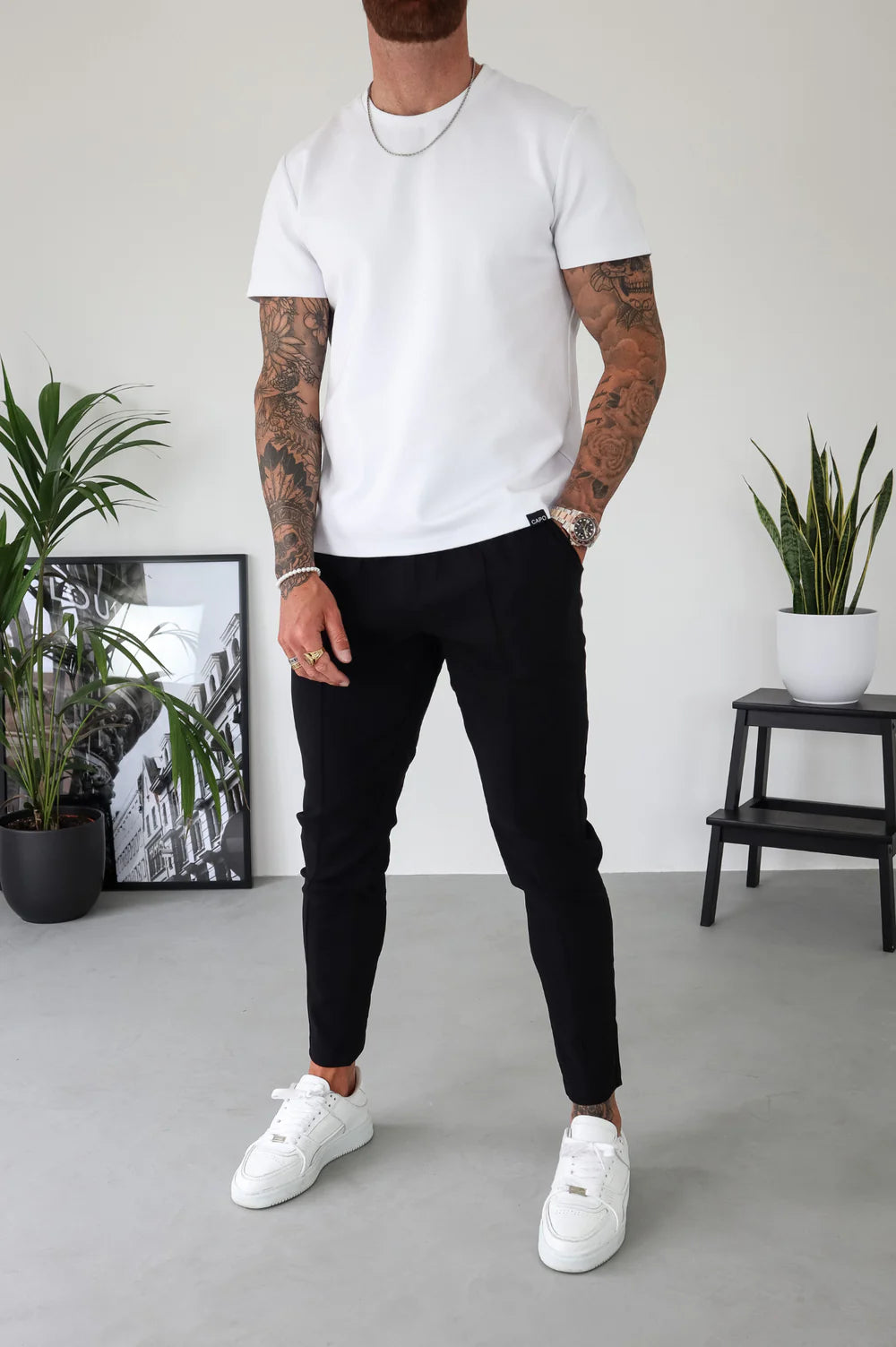 Capo SMART ACTIVE STRETCH Trouser PANT - BLACK