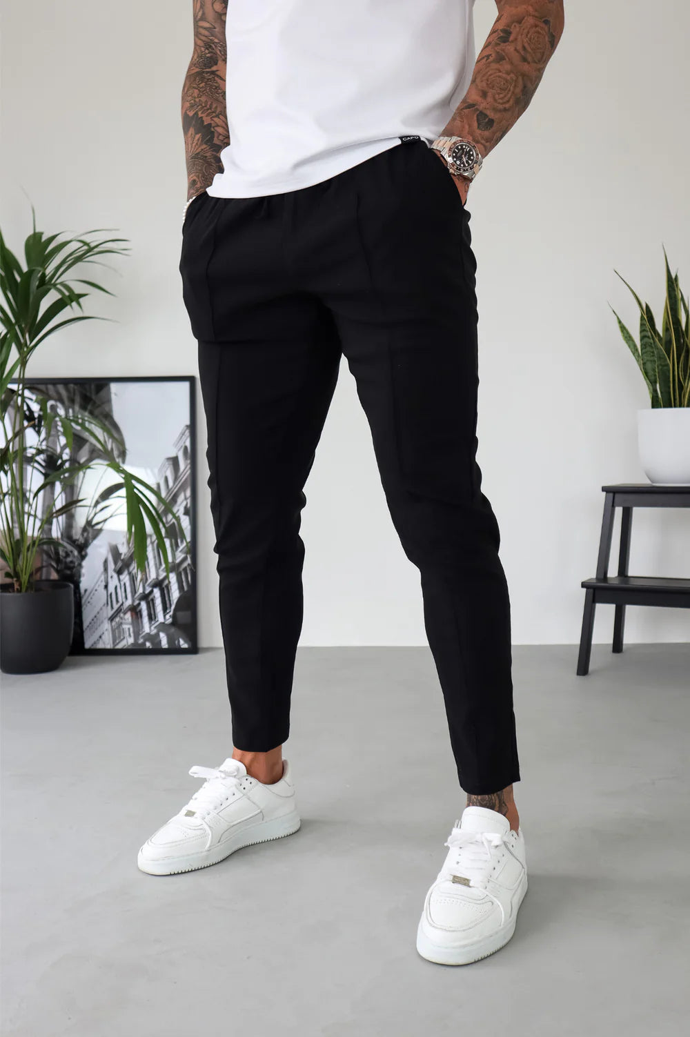 Capo SMART ACTIVE STRETCH Trouser PANT - BLACK