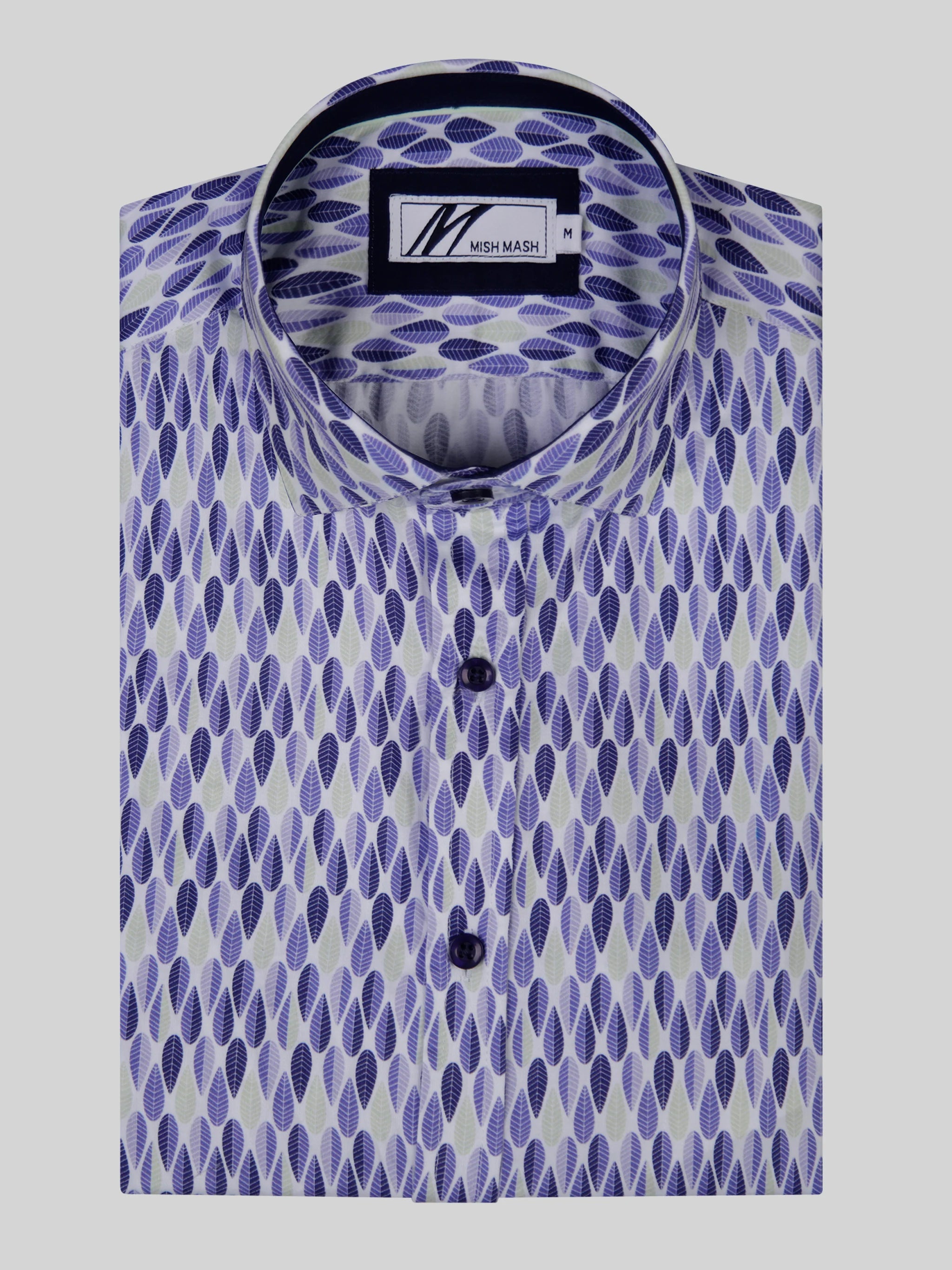 Mish Mash Selerno Navy & Pistachio Short Sleeved Shirt