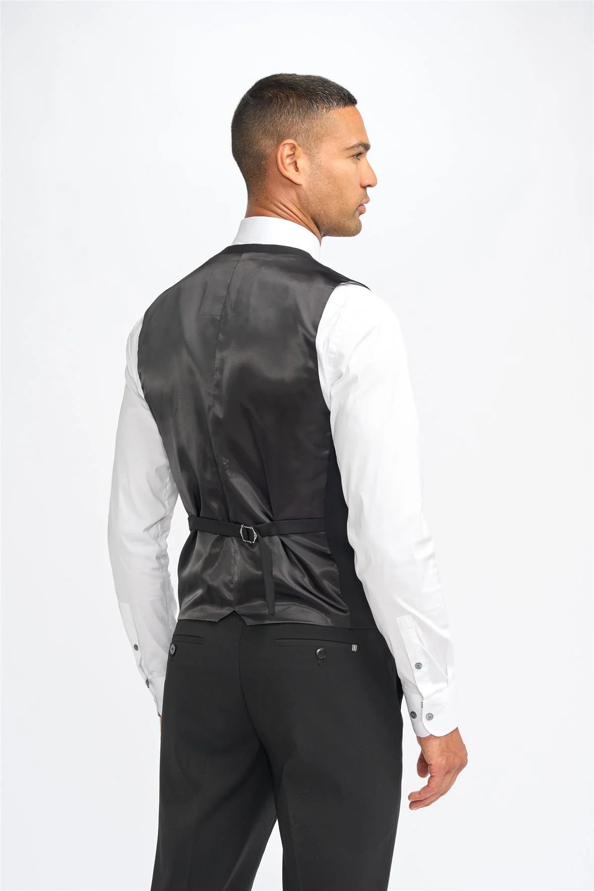 House Of Cavani Malibu smart-casual Waistcoat BLACK