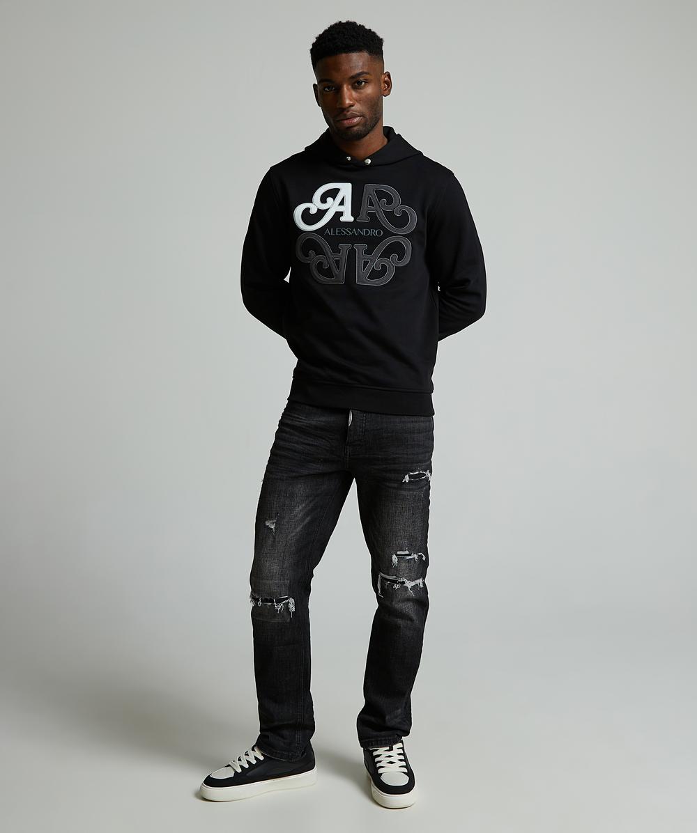 Alessandro Zavetti Pacelli Loose Stacked Fit Denim Jean