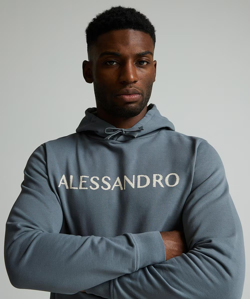 Alessandro Zavetti Meucci Overhead Hoodie SMOKE GREY