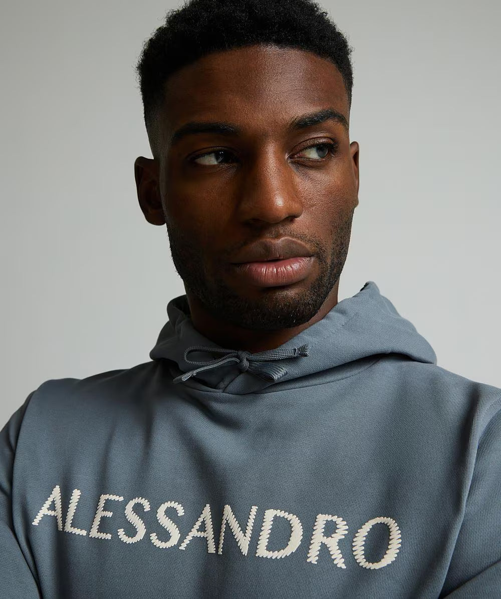 Alessandro Zavetti Meucci Overhead Hoodie SMOKE GREY