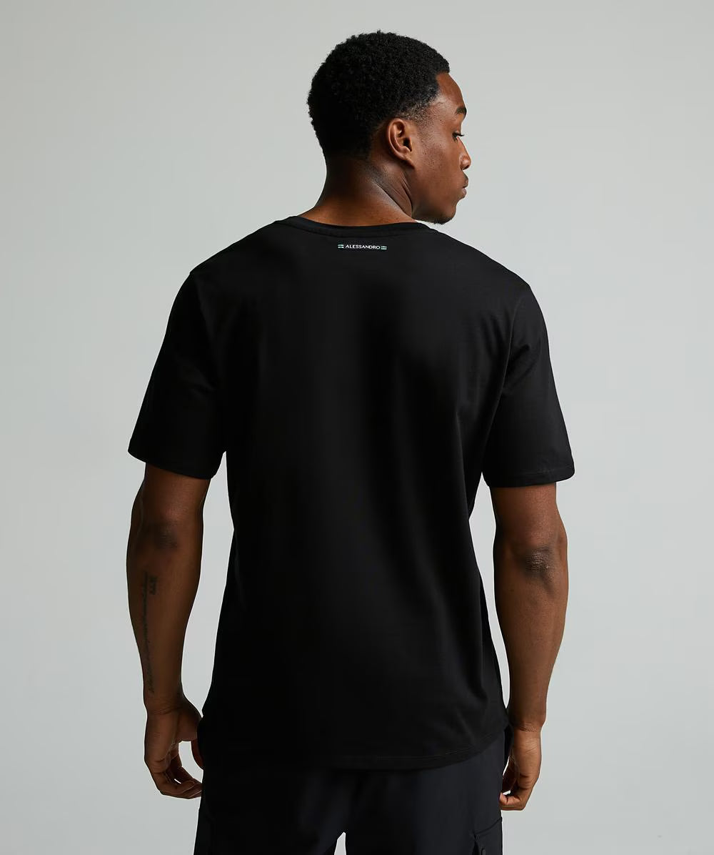 Alessandro Zavetti Sciopero 2.0 T-Shirt JET BLACK