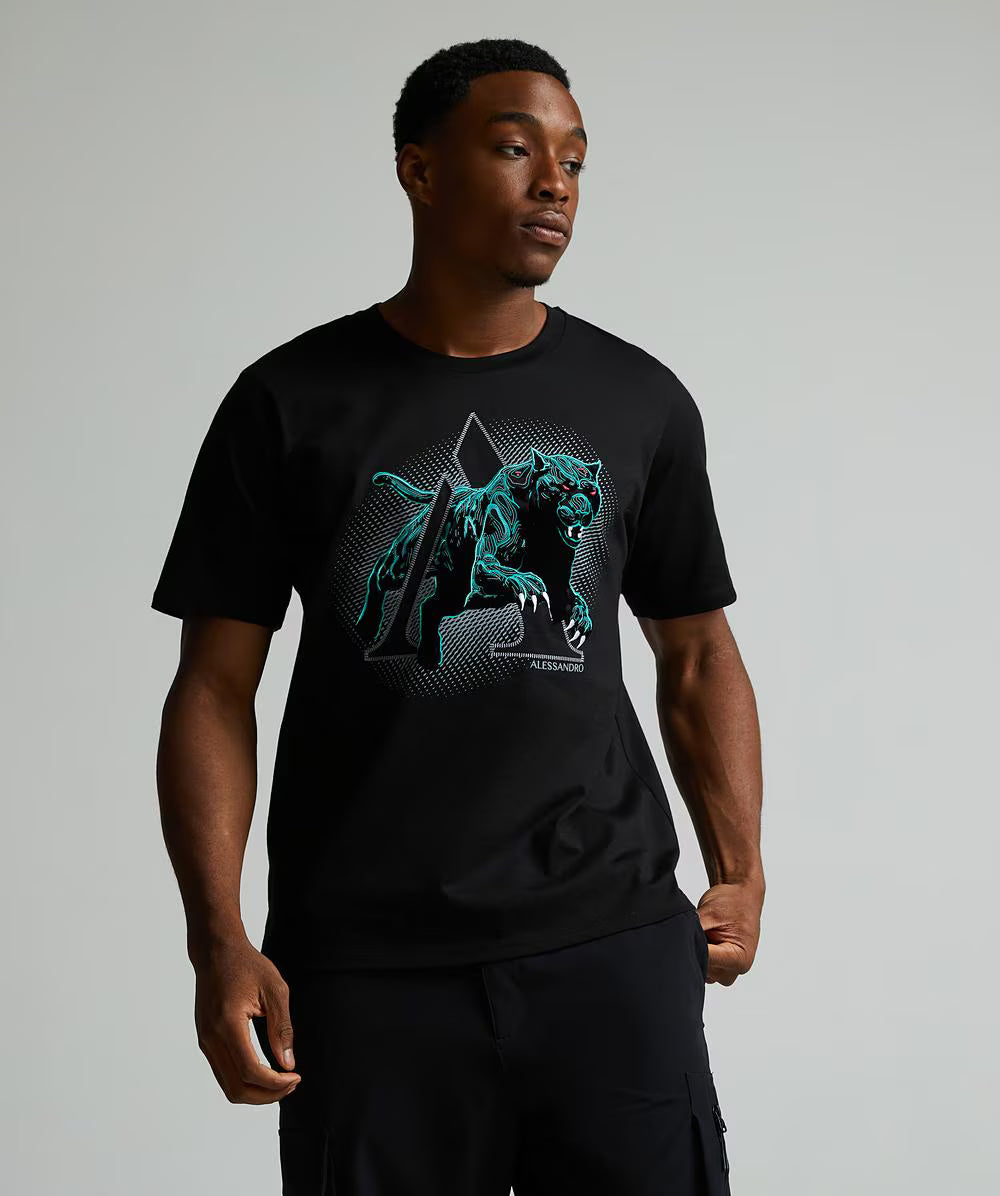 Alessandro Zavetti Sciopero 2.0 T-Shirt JET BLACK