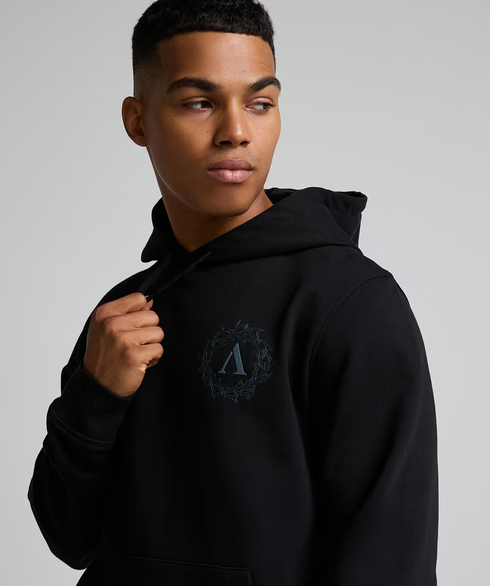 Alessandro Zavetti Cerchio Overhead Hoodie Black