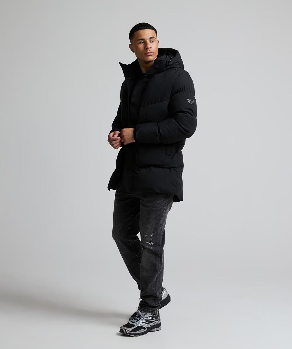 Alessandro Zavetti Formello Puffer Parka Jacket BLACK