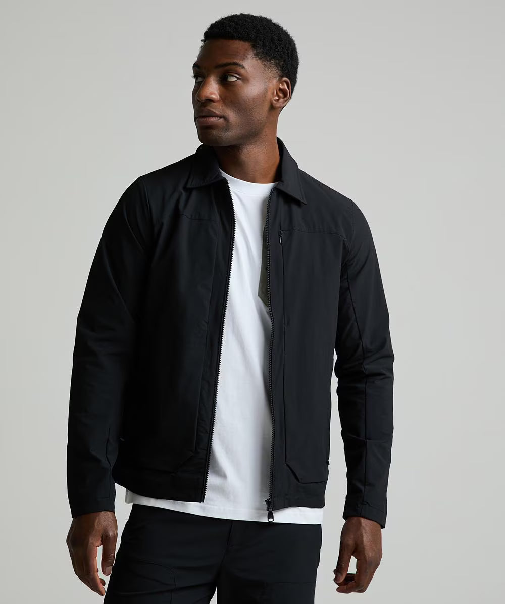 Alessandro Zavetti Rossano Woven Overshirt JET BLACK