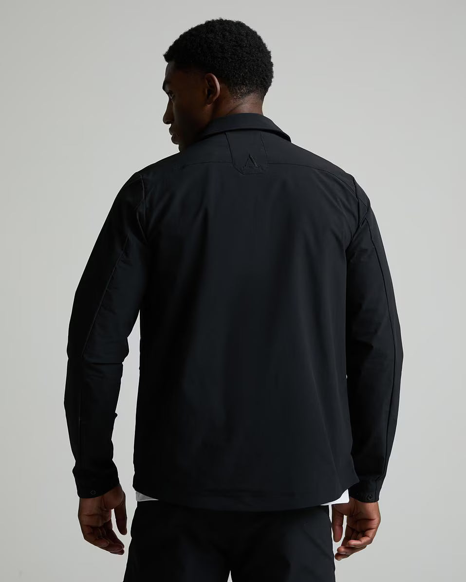 Alessandro Zavetti Rossano Woven Overshirt JET BLACK