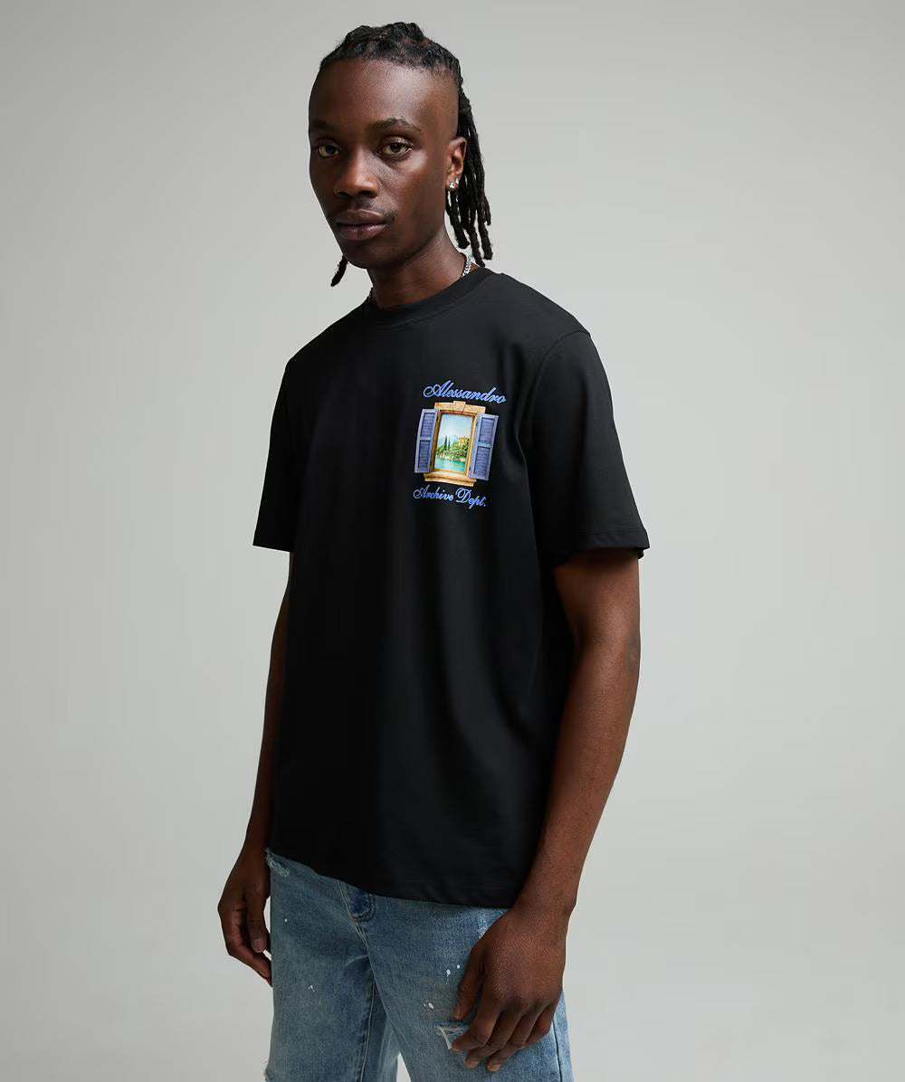 Alessandro Zavetti Ventana T-Shirt BLACK