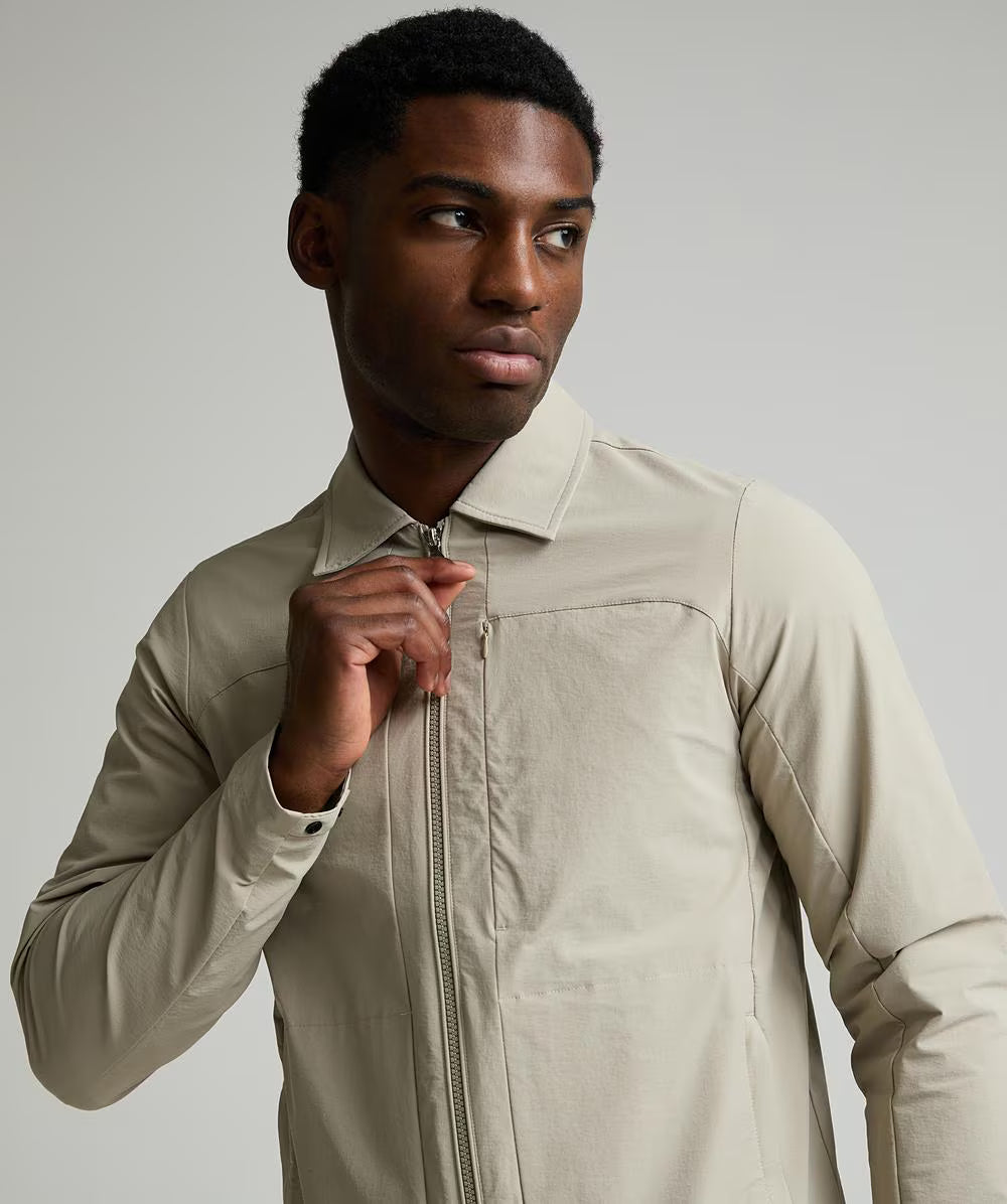 Alessandro Zavetti Rossano Woven Overshirt SILVERSCAPE Beige