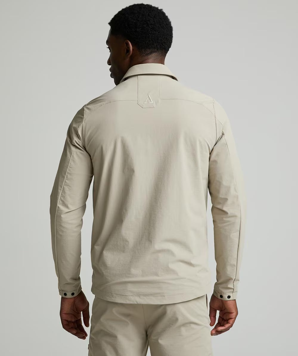 Alessandro Zavetti Rossano Woven Overshirt SILVERSCAPE Beige
