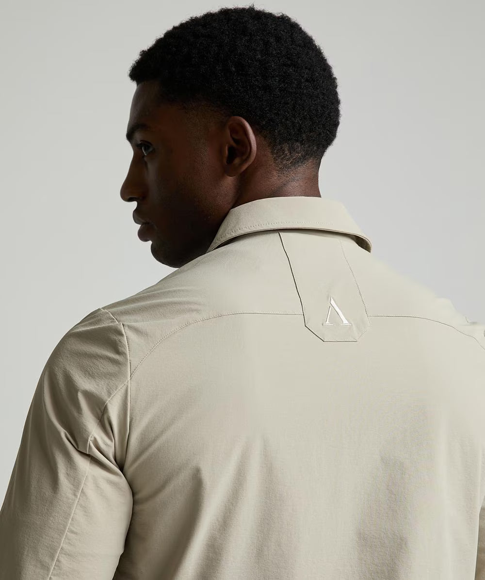 Alessandro Zavetti Rossano Woven Overshirt SILVERSCAPE Beige