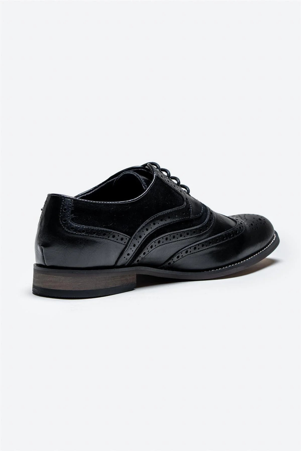 House Of Cavani Brogue Russell Dress Shoe TAN/NAVY