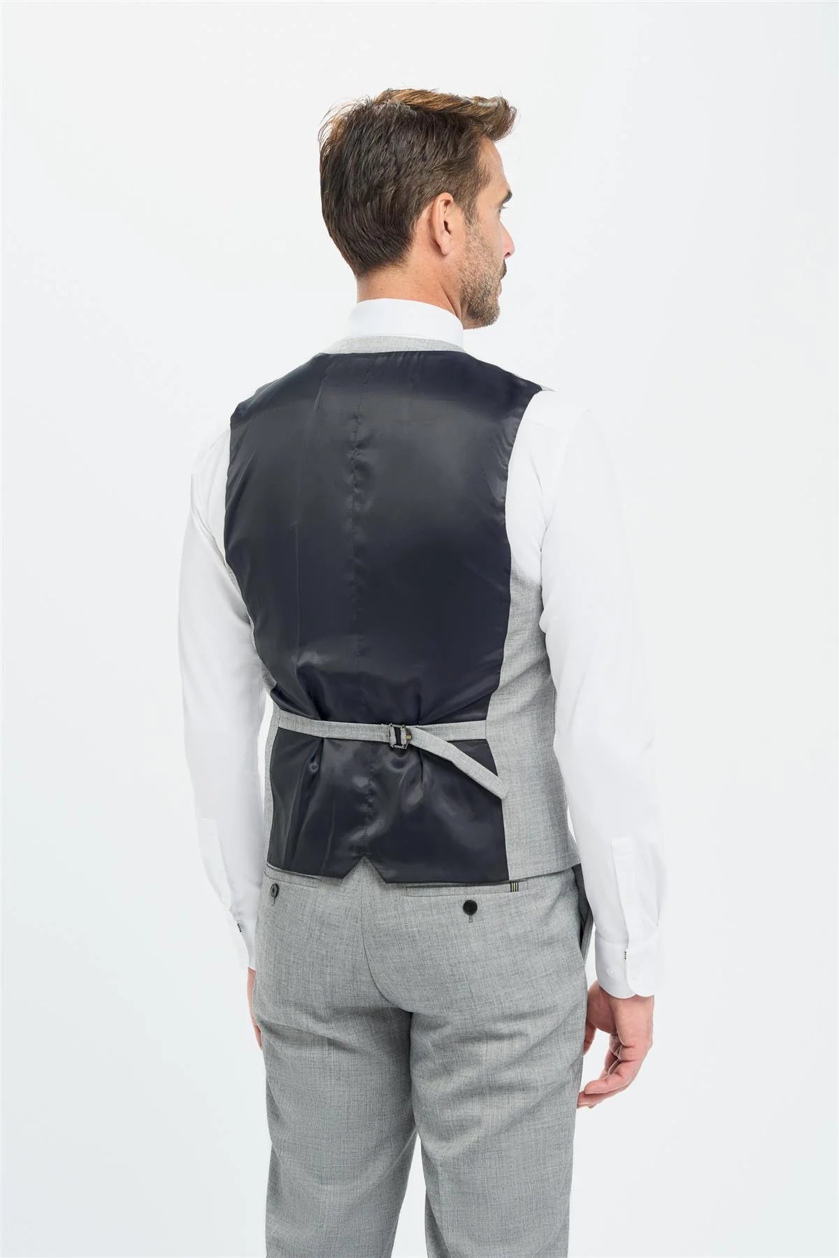 House Of Cavani Malibu tailored fit smart-casual Waistcoat GREY