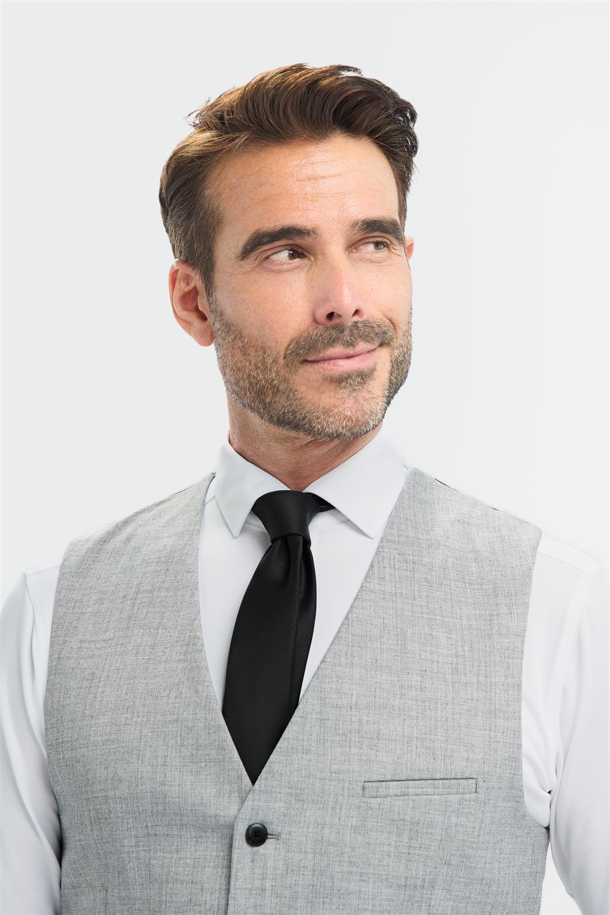 House Of Cavani Malibu tailored fit smart-casual Waistcoat GREY
