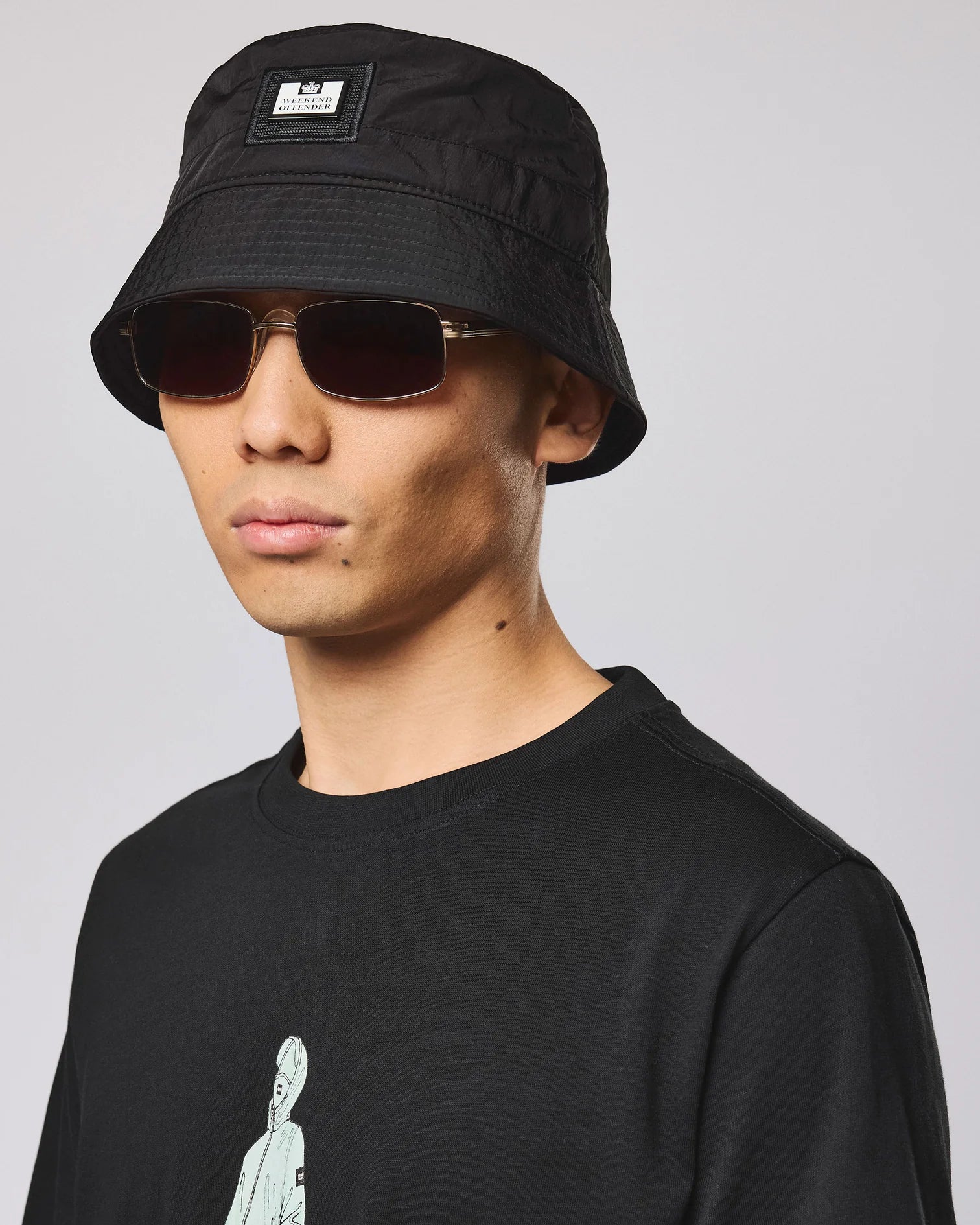 Weekend Offender Long Beach Blvd Bucket Hat Black
