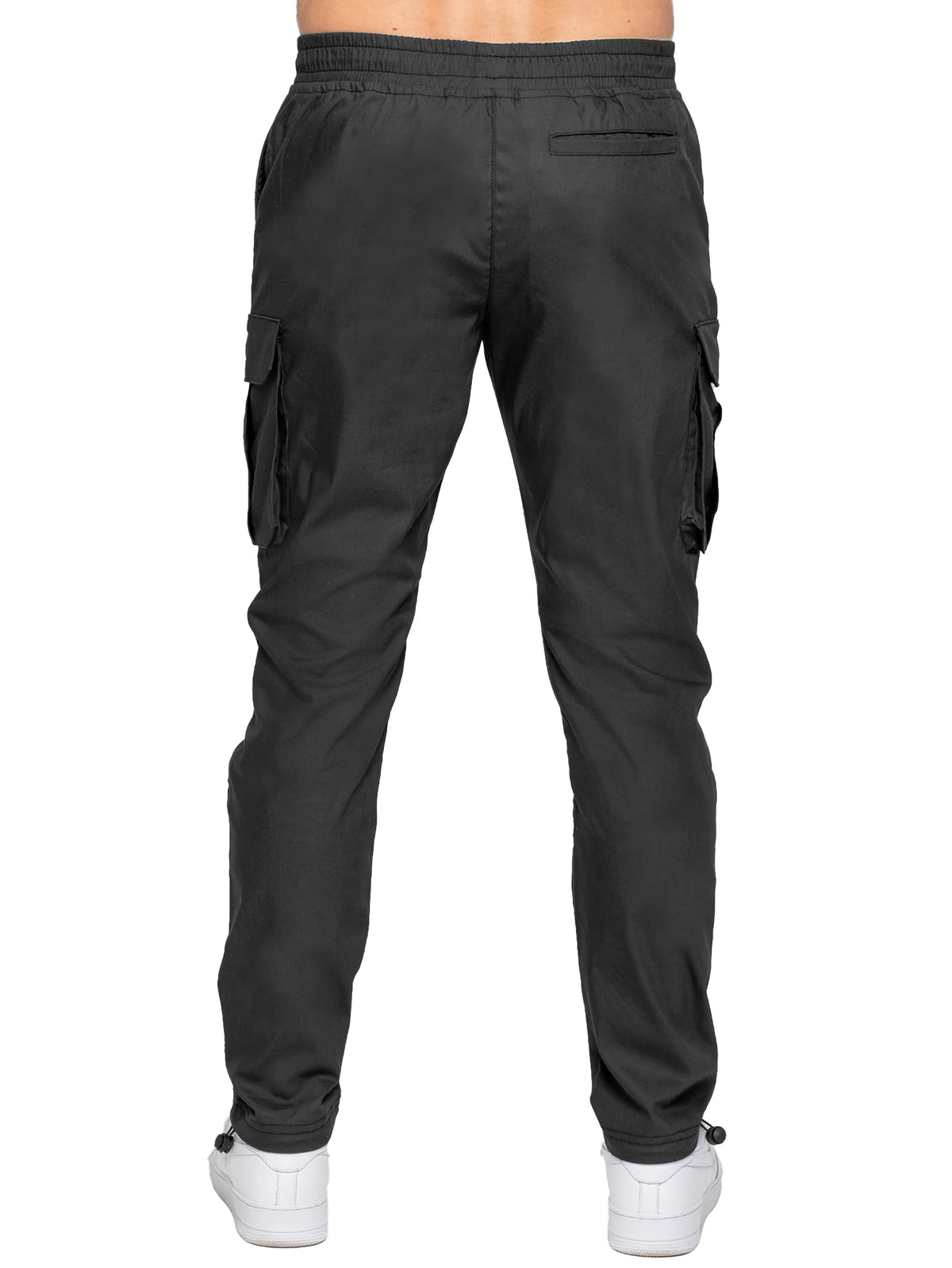 Enzo Jeans Nicolas Tapered Cargo Pants Black