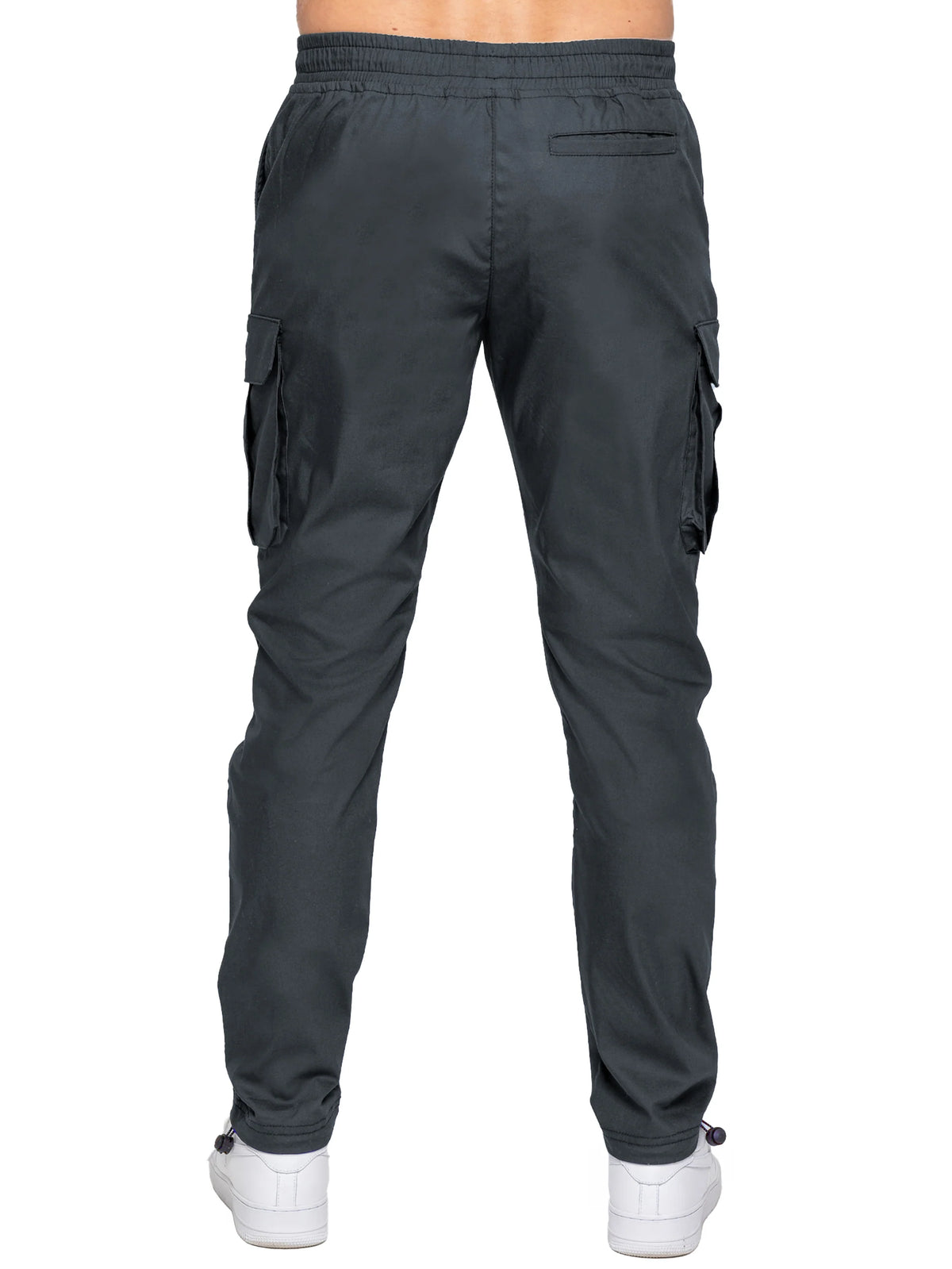 Enzo Jeans Nicolas Tapered Cargo Pants Charcoal