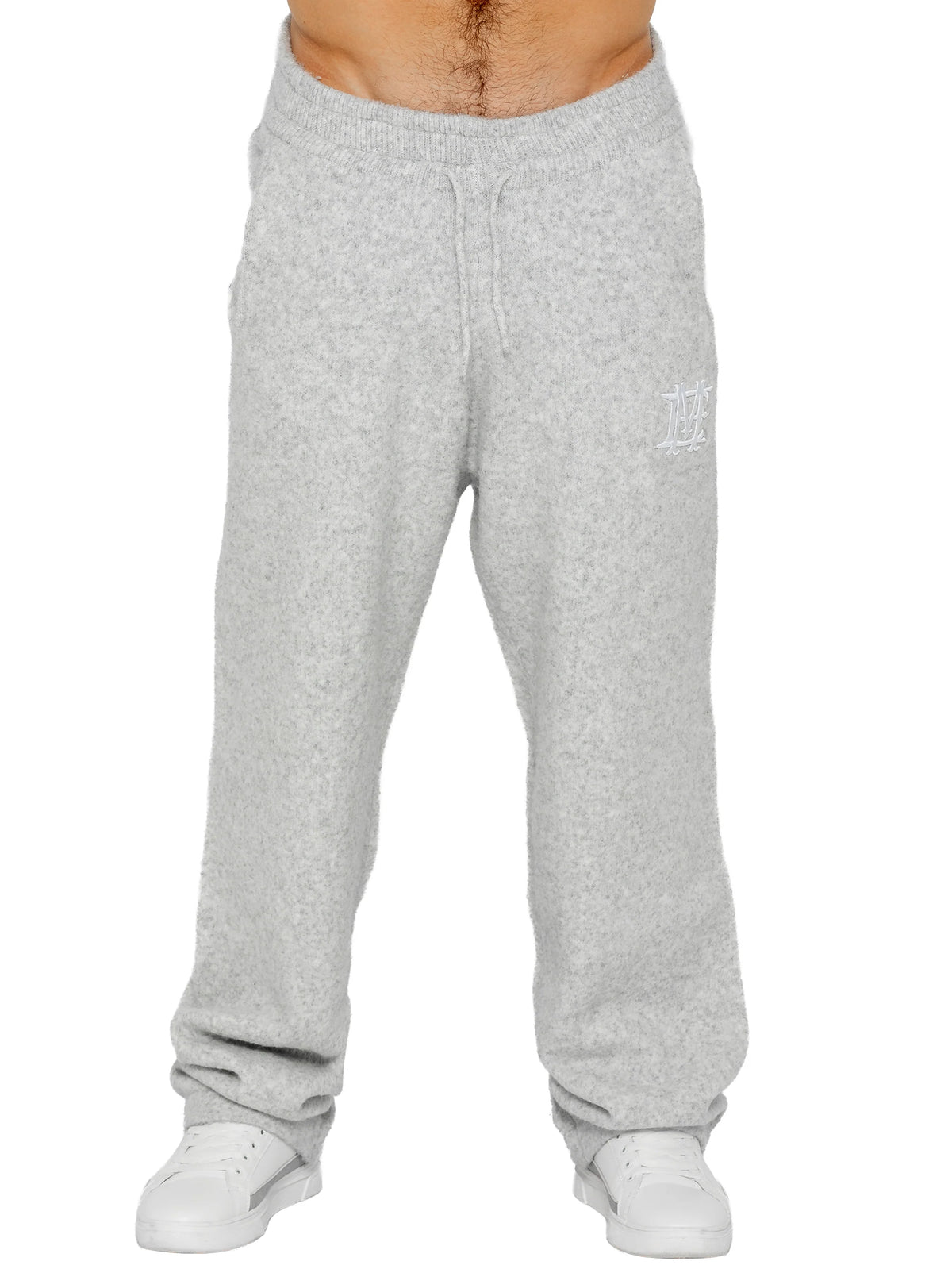 Enzo Jeans Filippo Fluffy Knit Joggers Grey