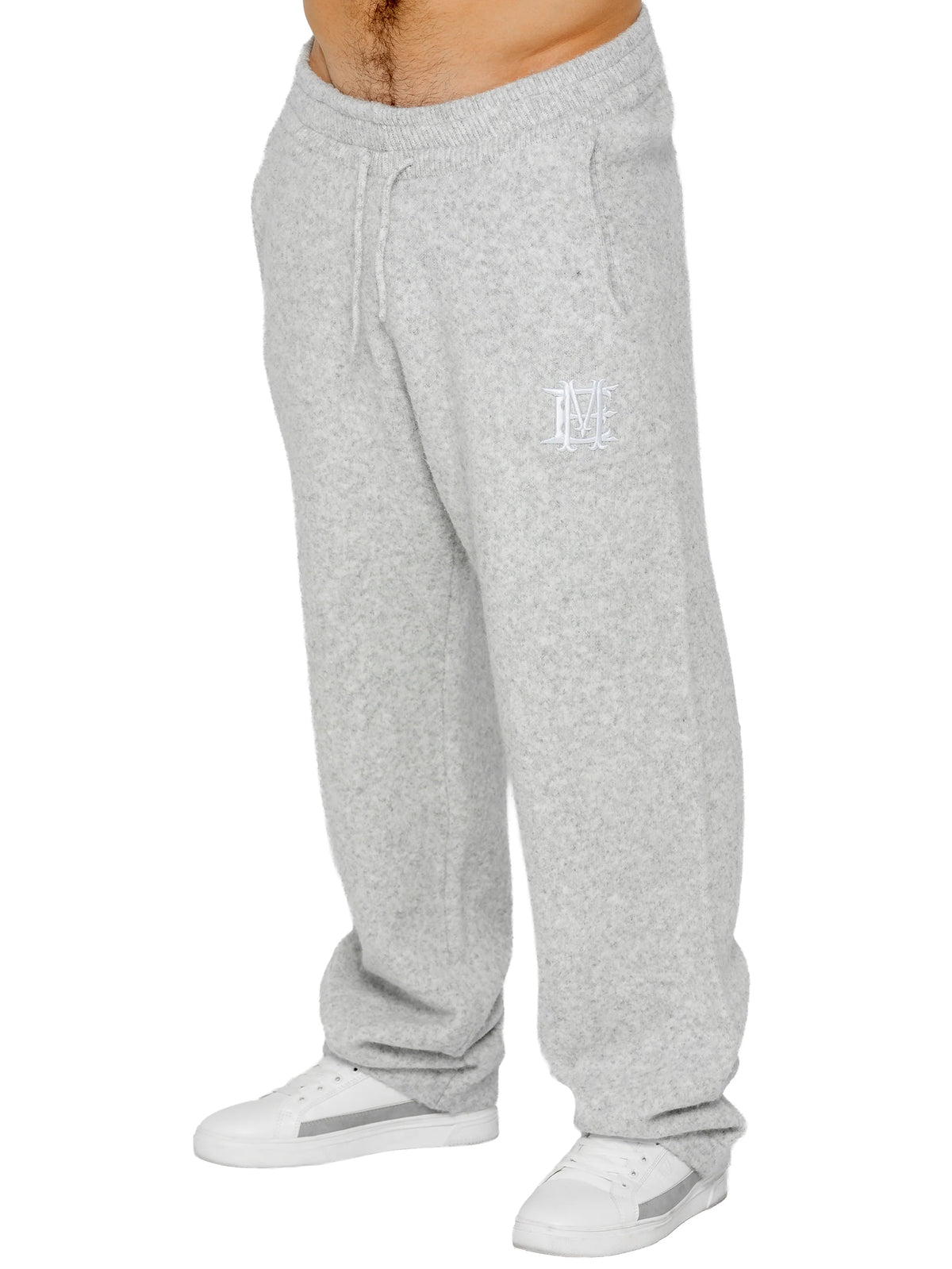 Enzo Jeans Filippo Fluffy Knit Joggers Grey