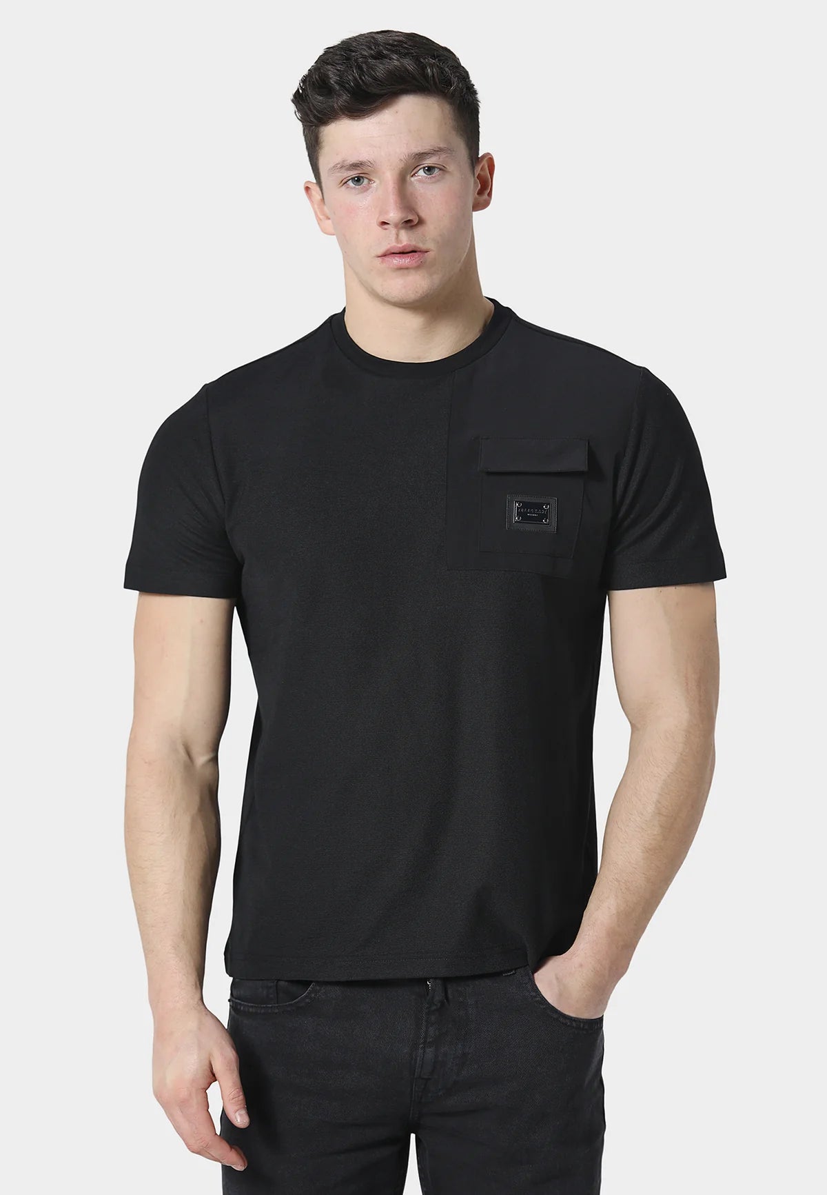 883 Police BEAM BLACK T-SHIRT