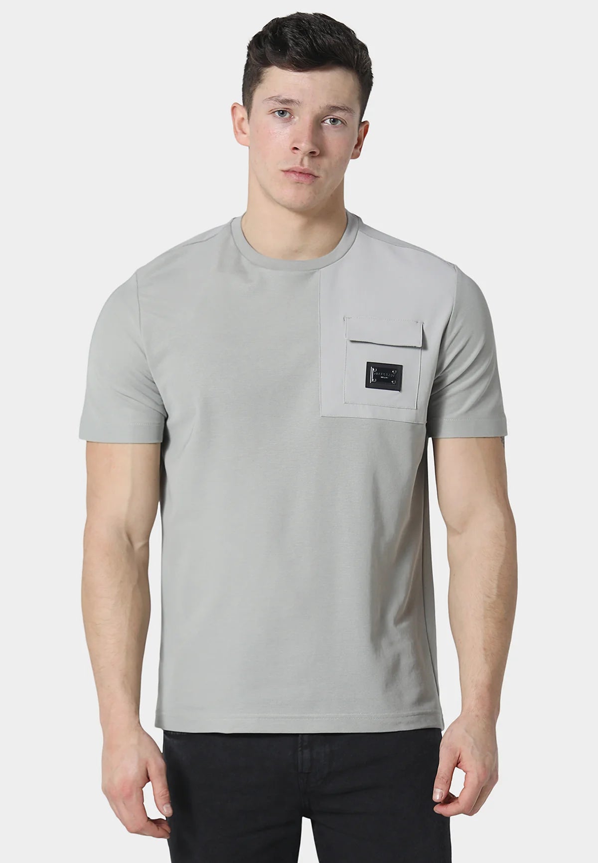 883 Police BEAM COOL GREY T-SHIRT