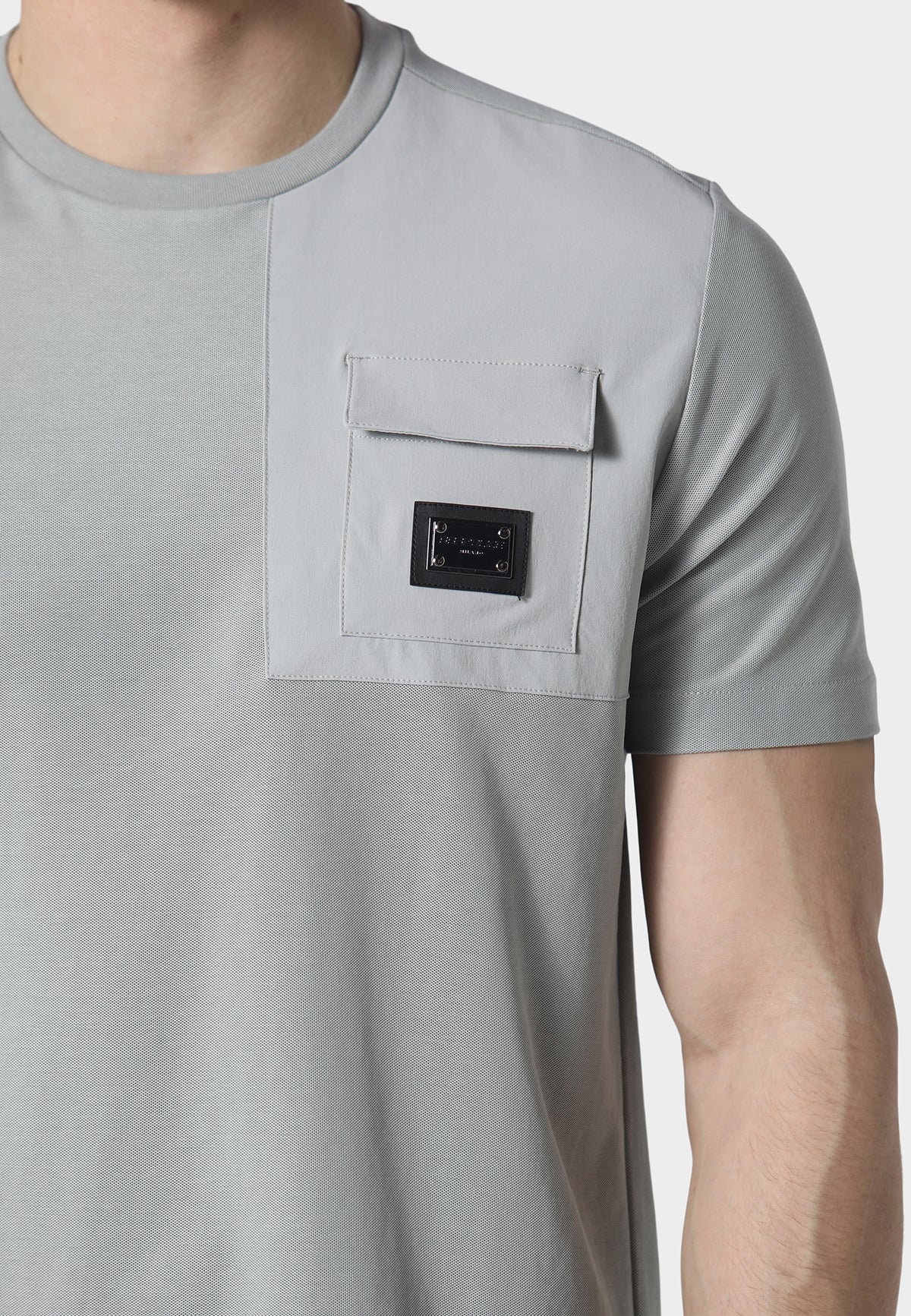 883 Police BEAM COOL GREY T-SHIRT