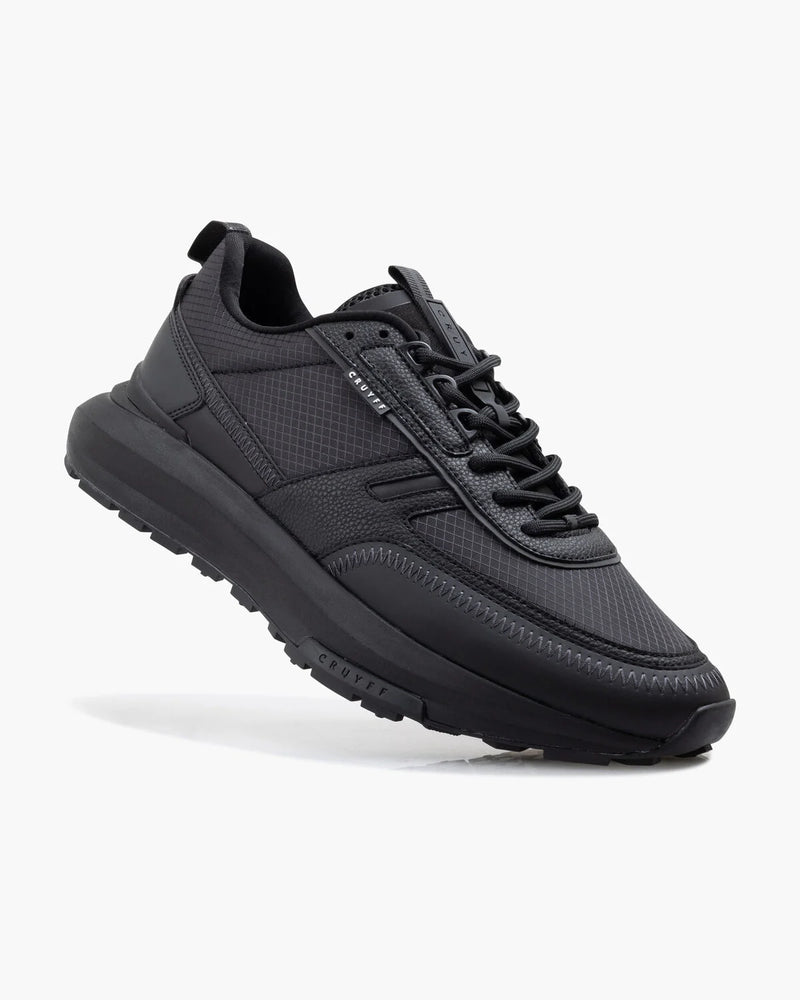 Cruyff Ambruzzia Ripstop Reflect Tumbled leather in BLACK