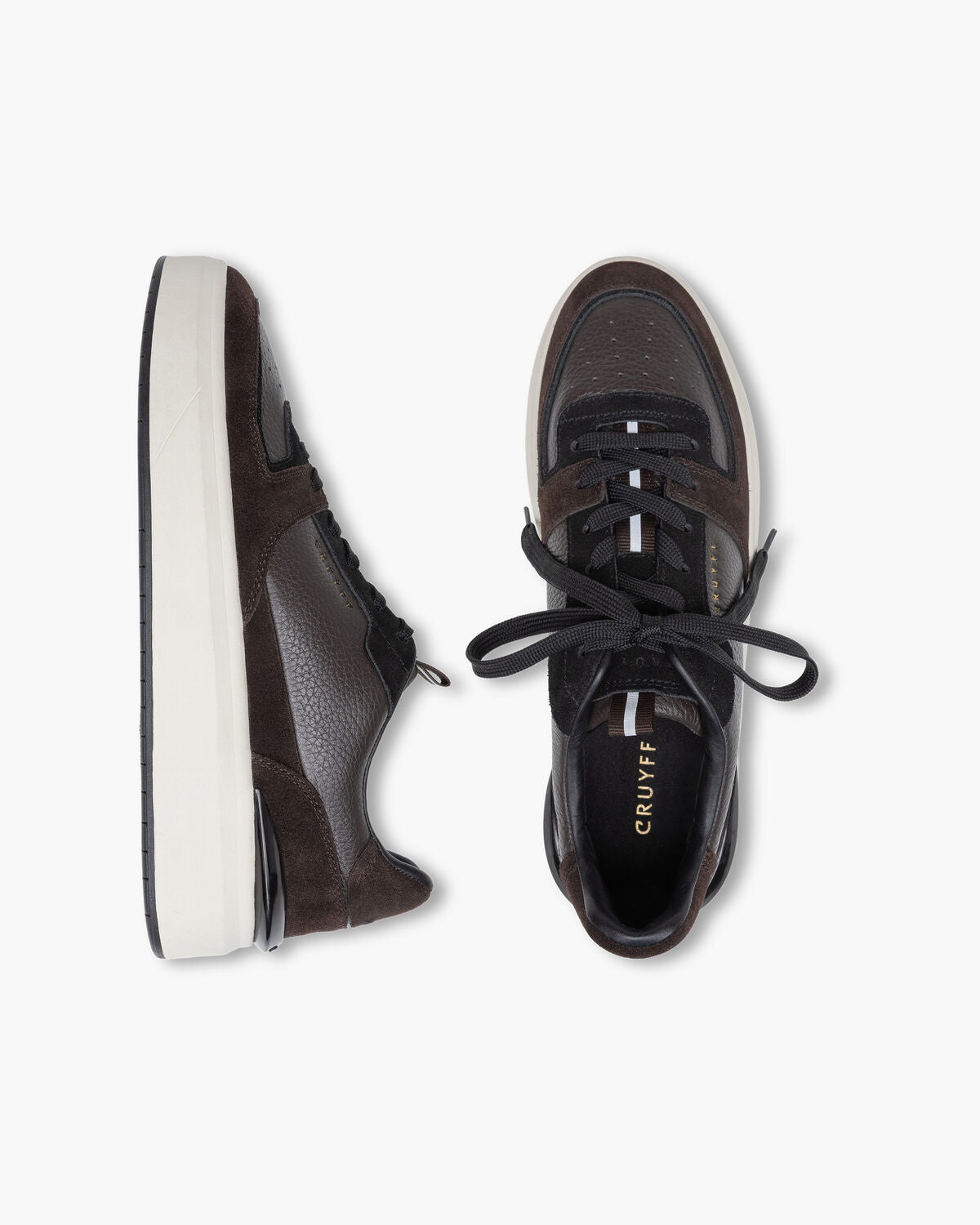 Cruyff Surefire Tennis Trainers Dark Brown