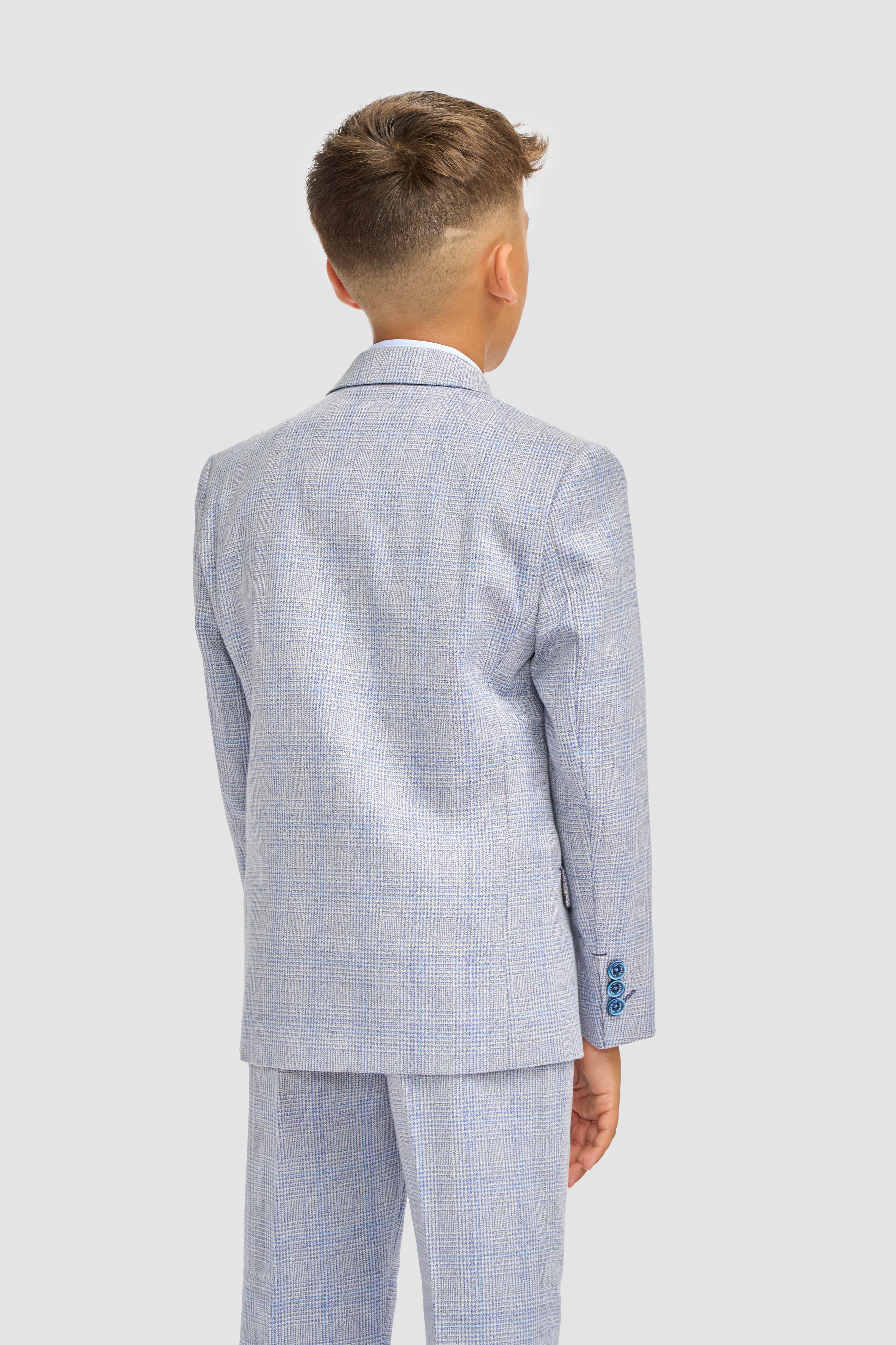 House of Cavani Boys Caridi Sky Three Piece Suit
