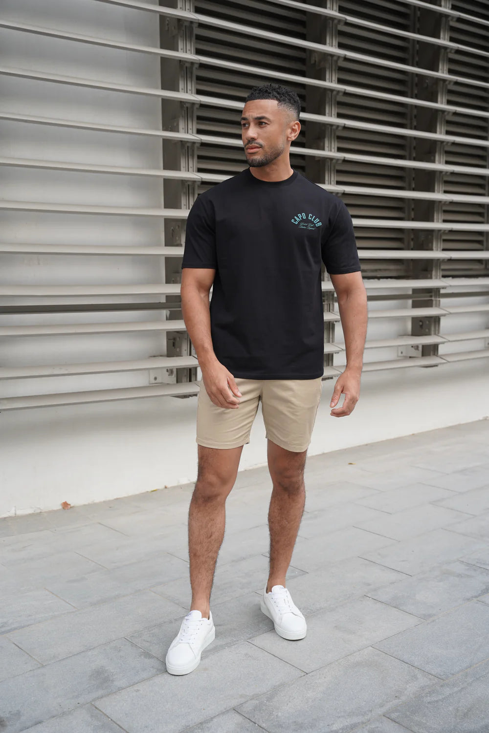 Capo Club Script T-Shirt COLOUR Black/Green