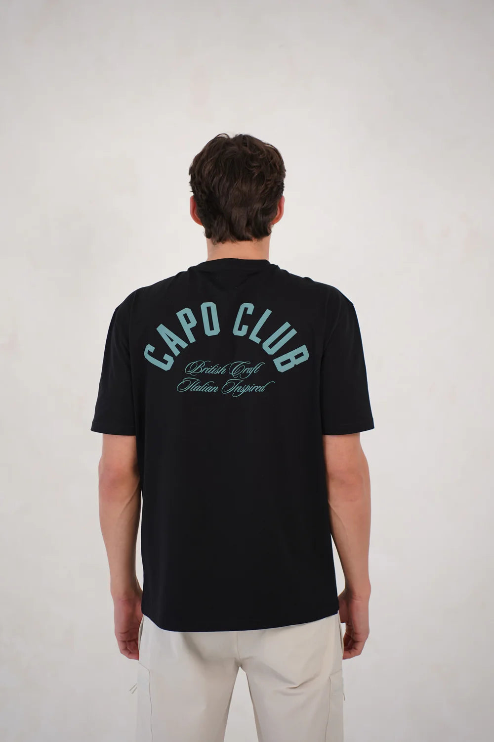 Capo Club Script T-Shirt COLOUR Black/Green