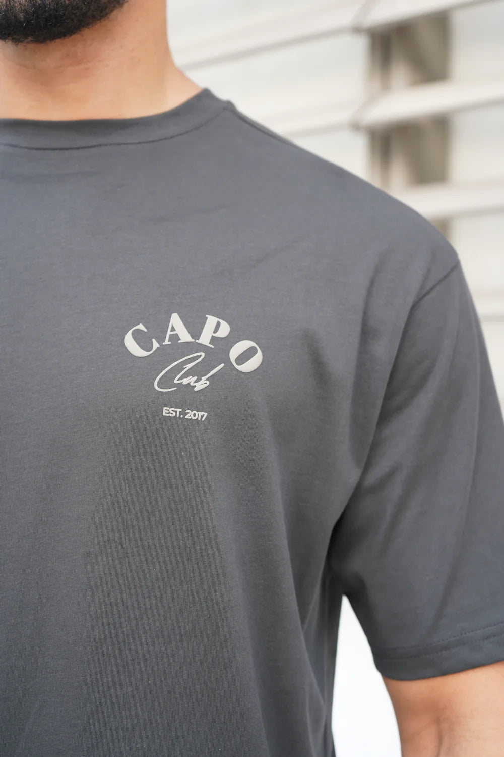 Capo Beach Club T-Shirt - CHARCOAL
