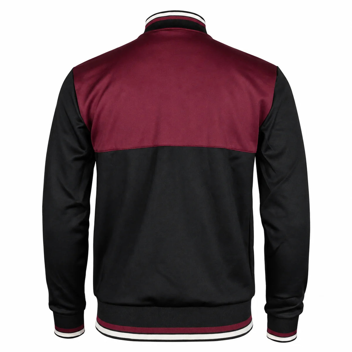 Ellesse Vignola Track Top Jacket Black/Burgundy