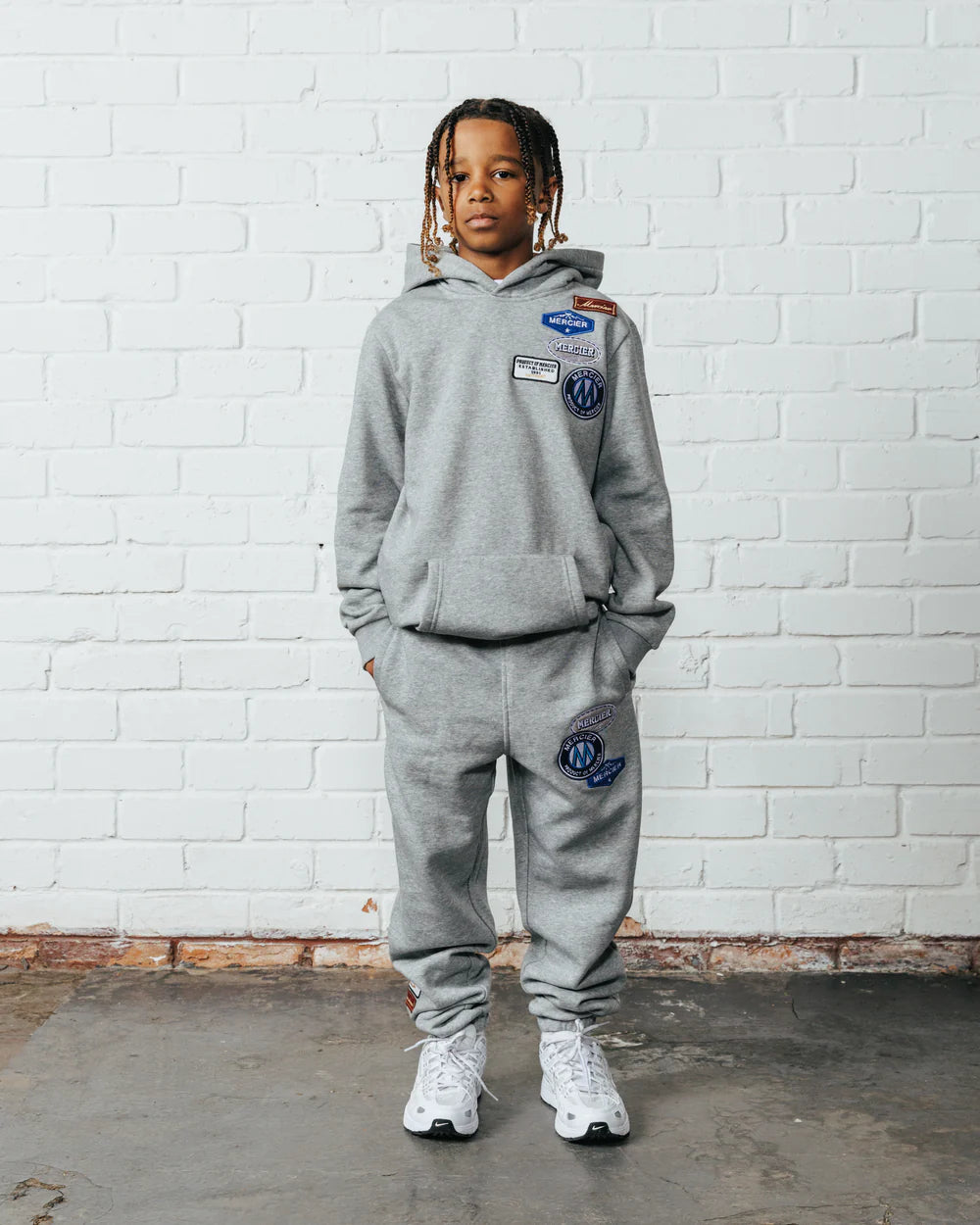 Mercier Junior OG Badge Hoodie - GREY