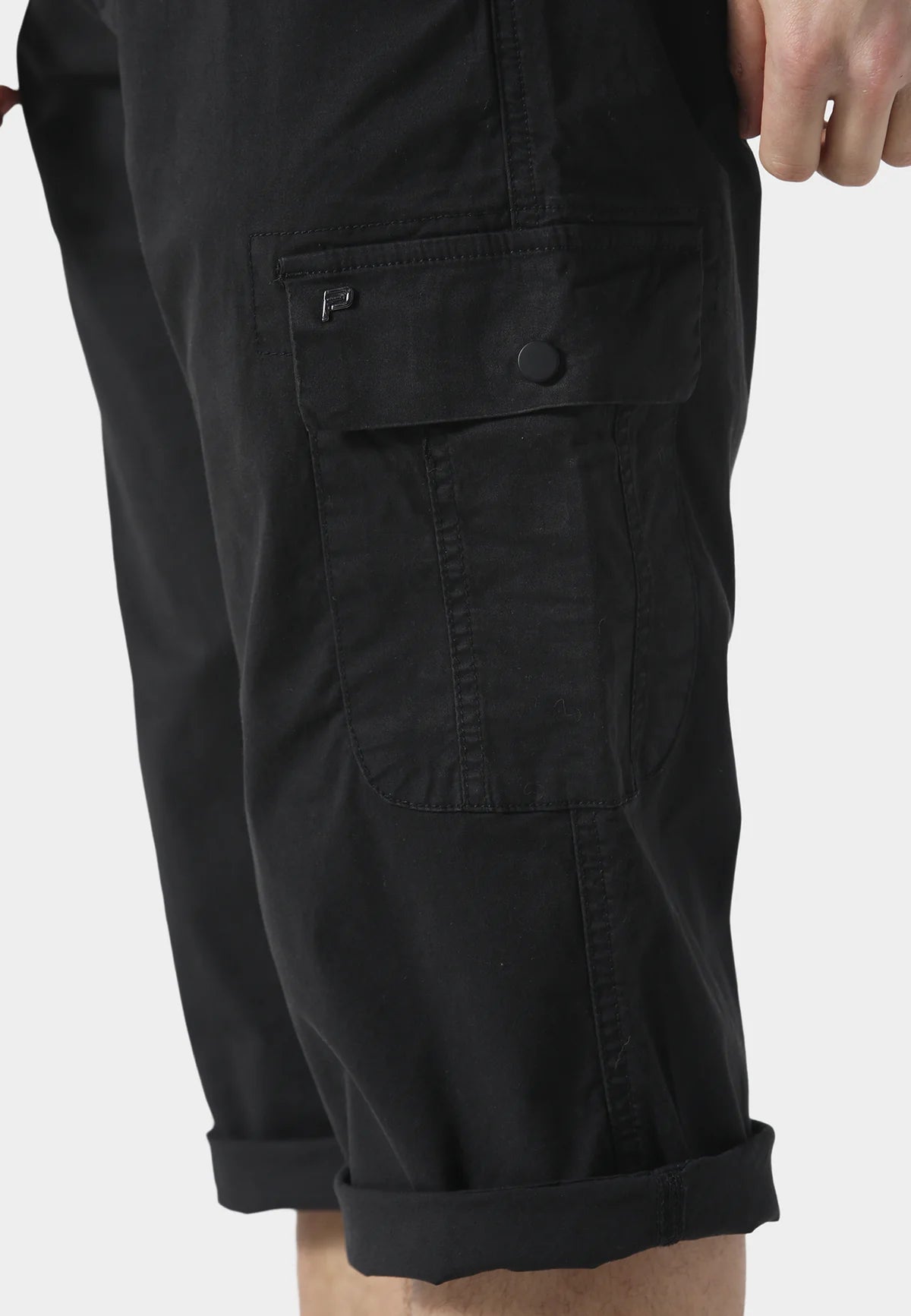 883 Police Hykeham Black Cargo Shorts