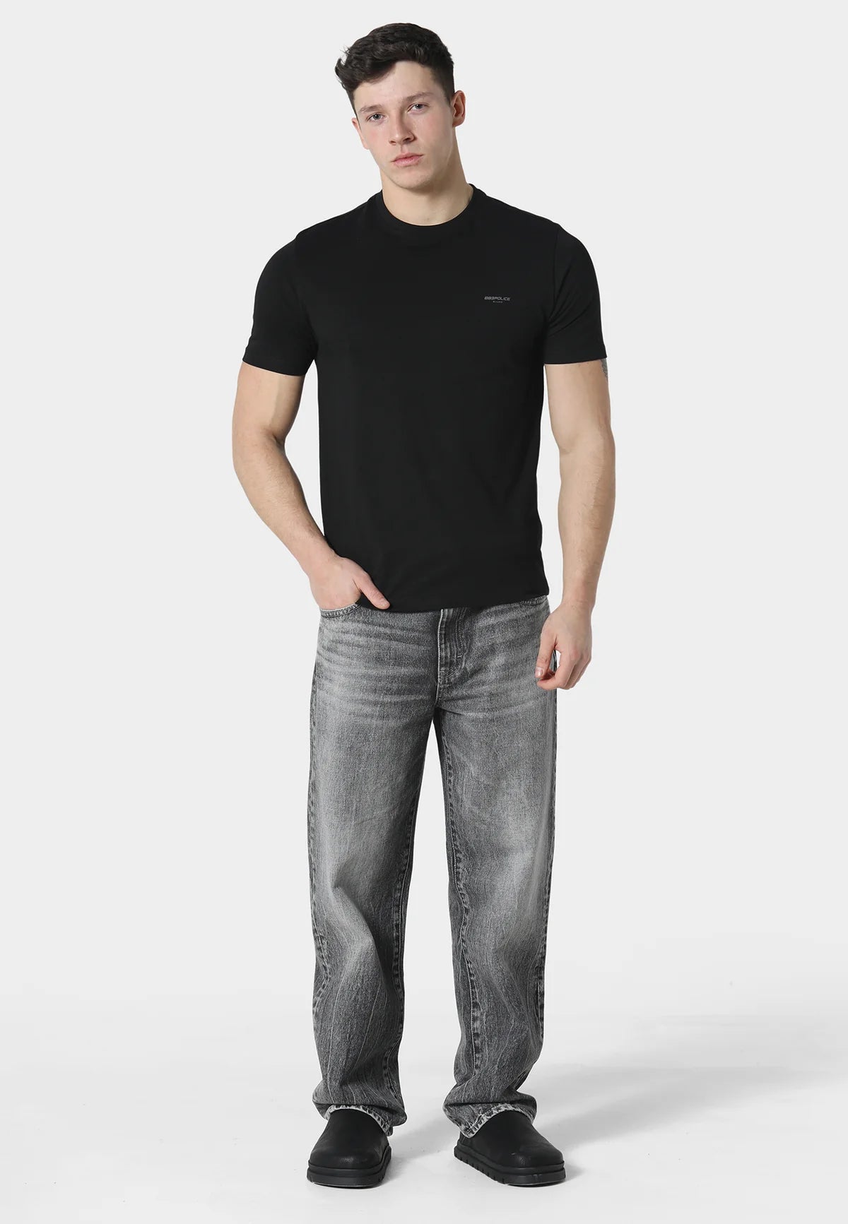 883 Police ICAS BLACK T-SHIRT