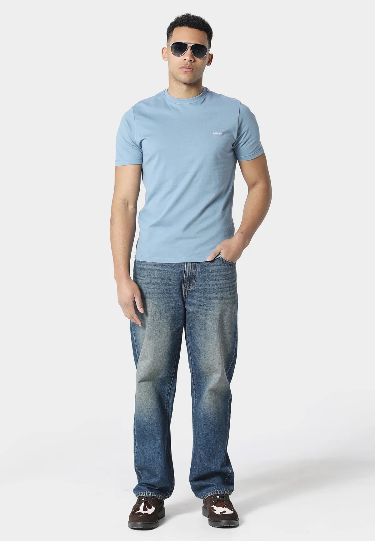 883 Police ICAS SOFT CHAMBRAY T-SHIRT