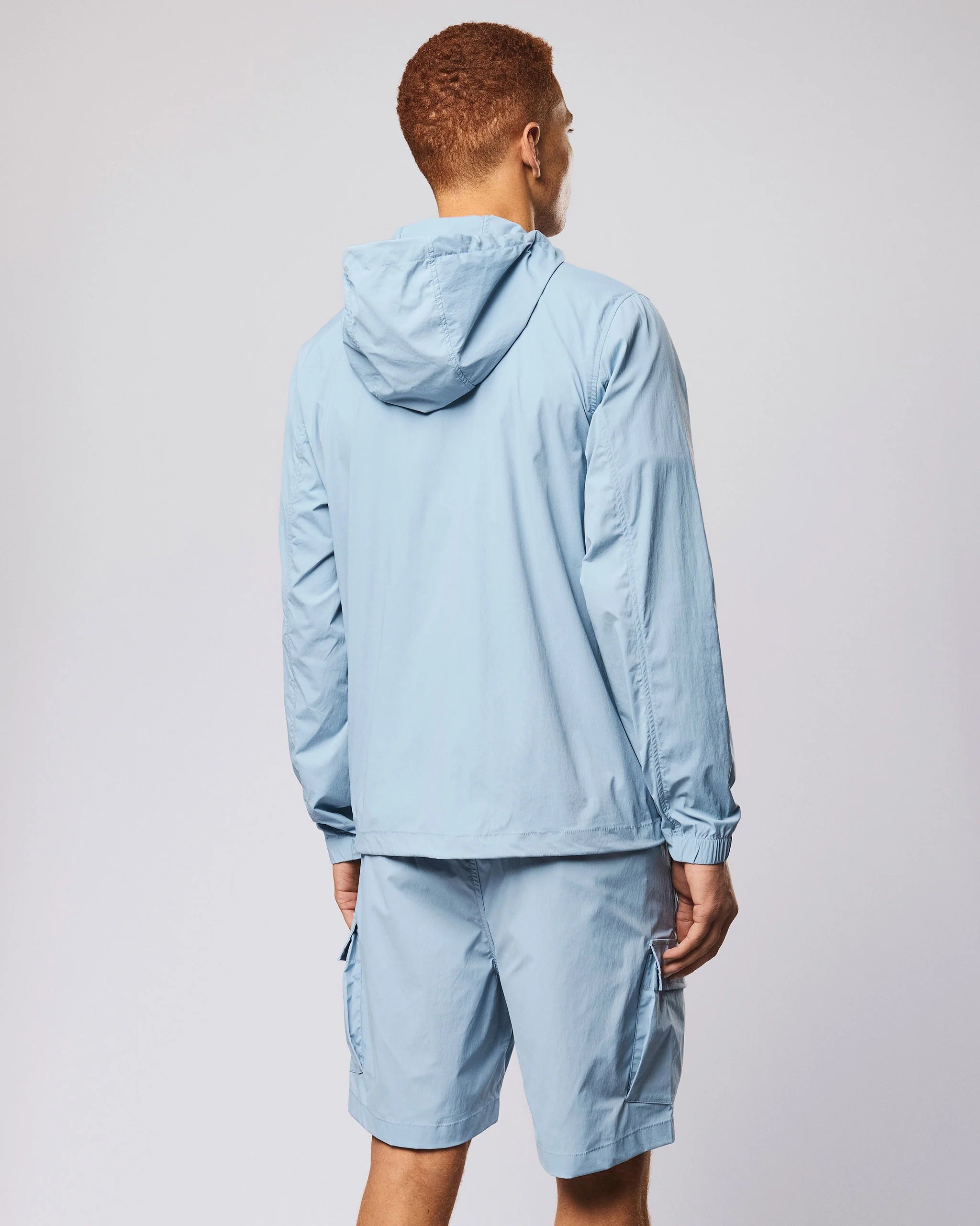 Weekend Offender Temara Technical Windbreaker Jacket Blue Tourmaline