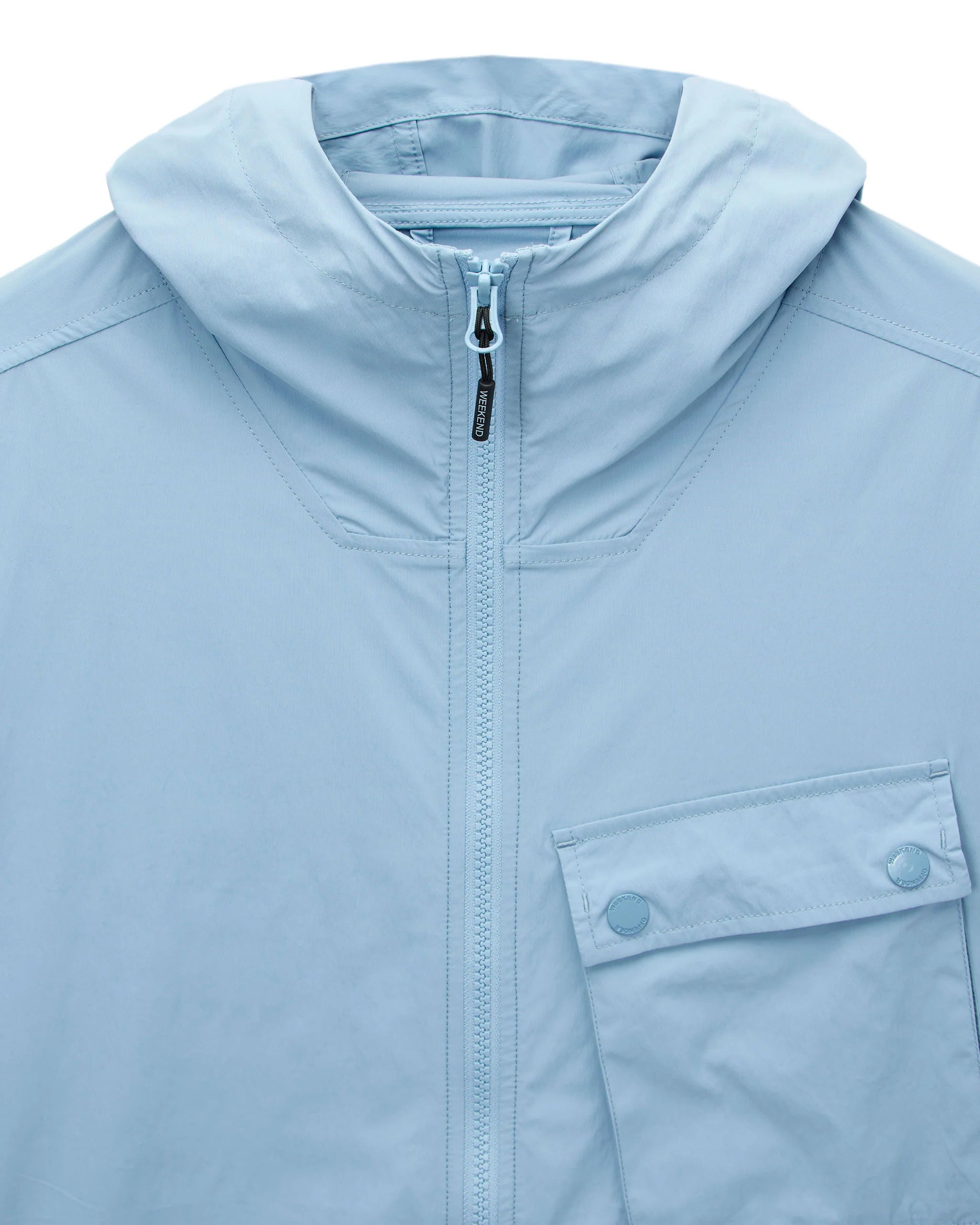 Weekend Offender Temara Technical Windbreaker Jacket Blue Tourmaline