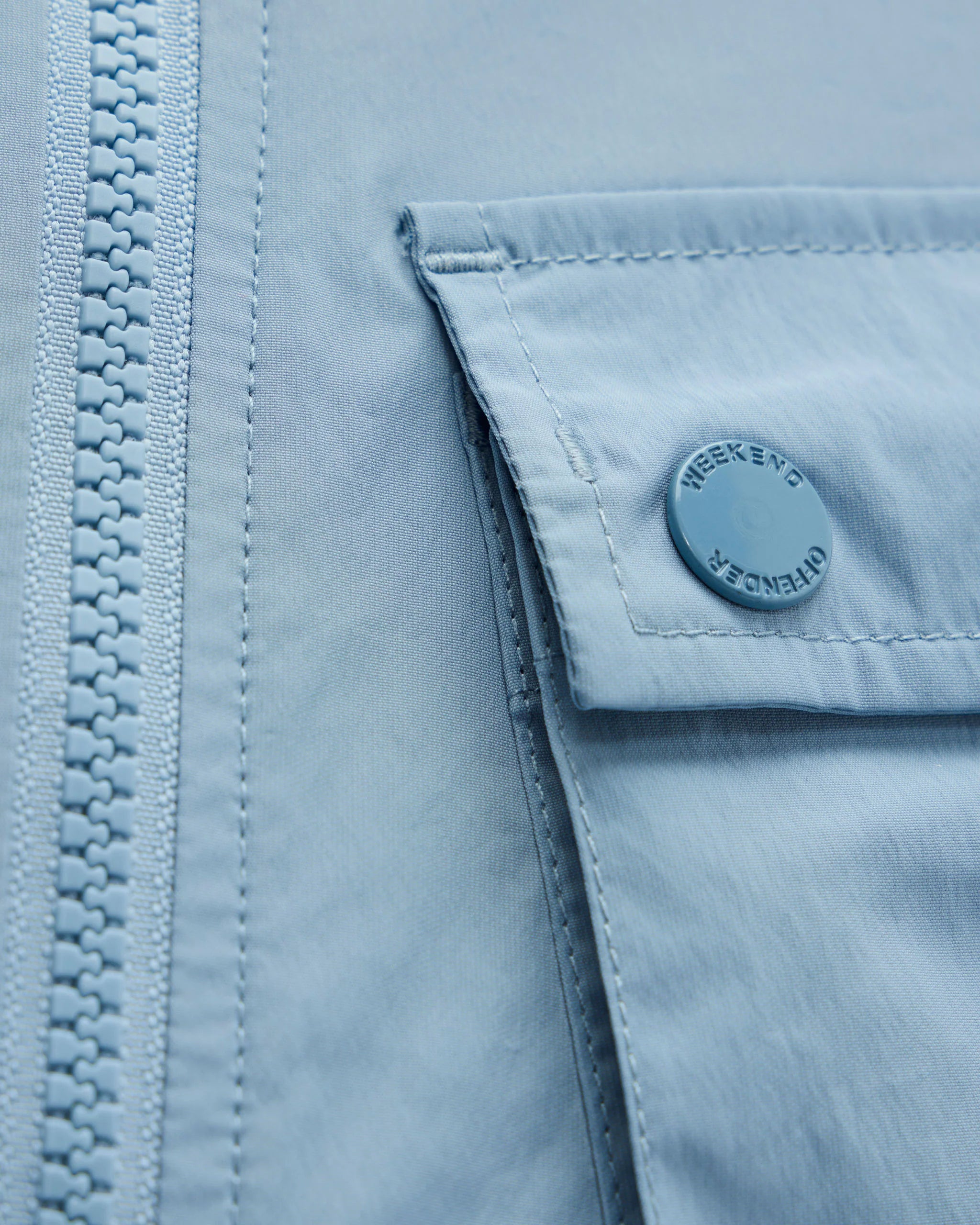 Weekend Offender Temara Technical Windbreaker Jacket Blue Tourmaline