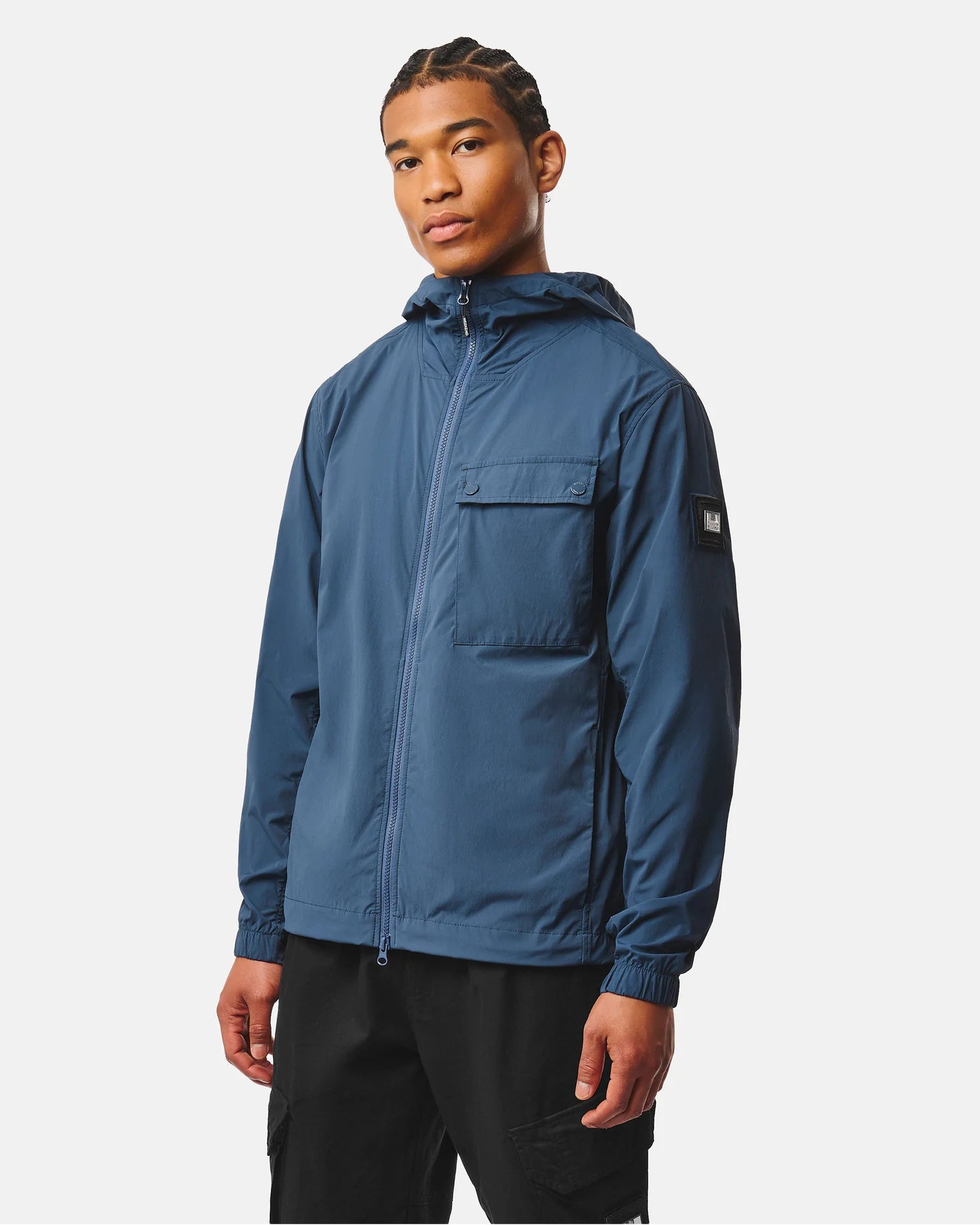 Weekend Offender Temara Windbreaker Jacket Lagoon Blue