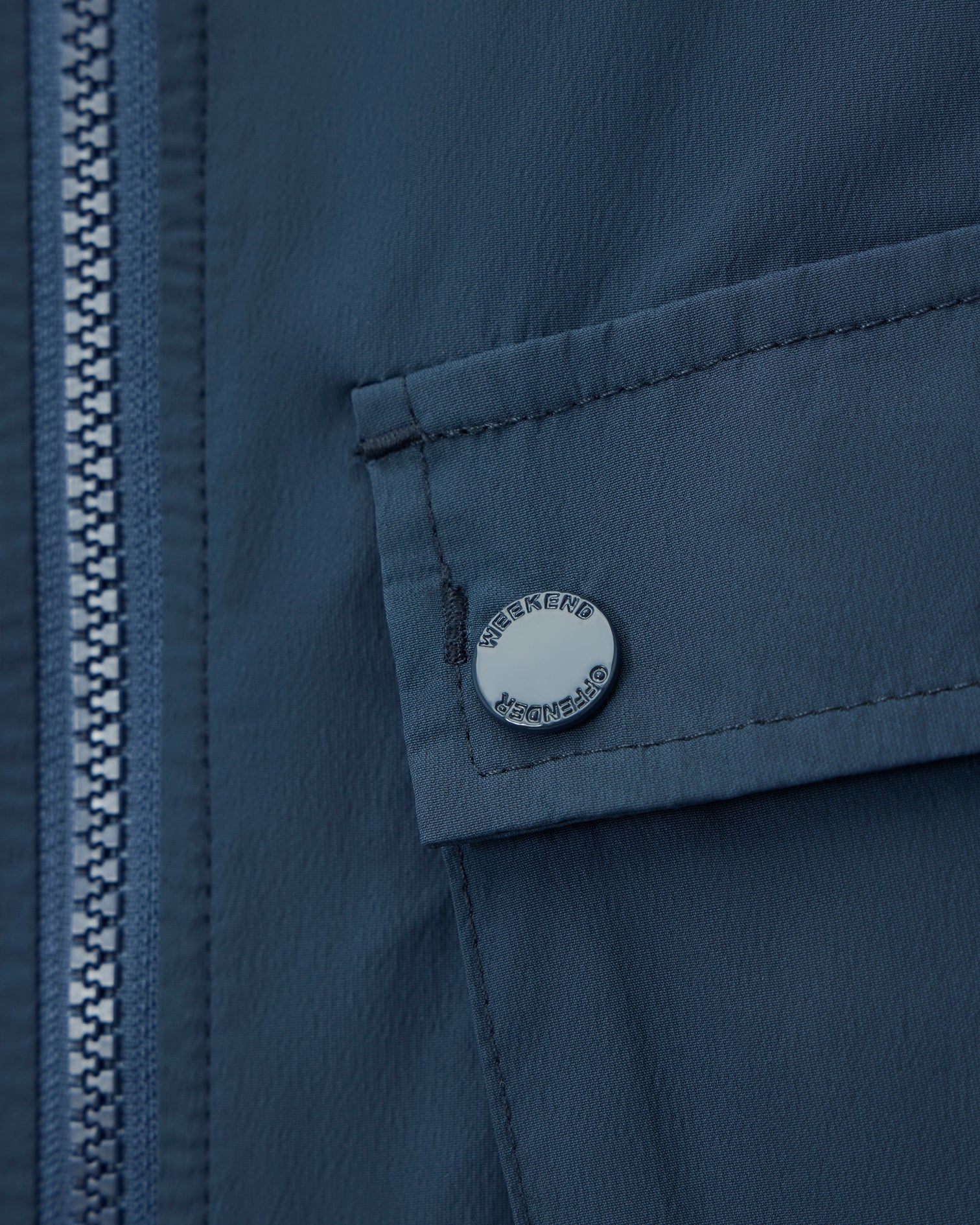 Weekend Offender Temara Windbreaker Jacket Lagoon Blue