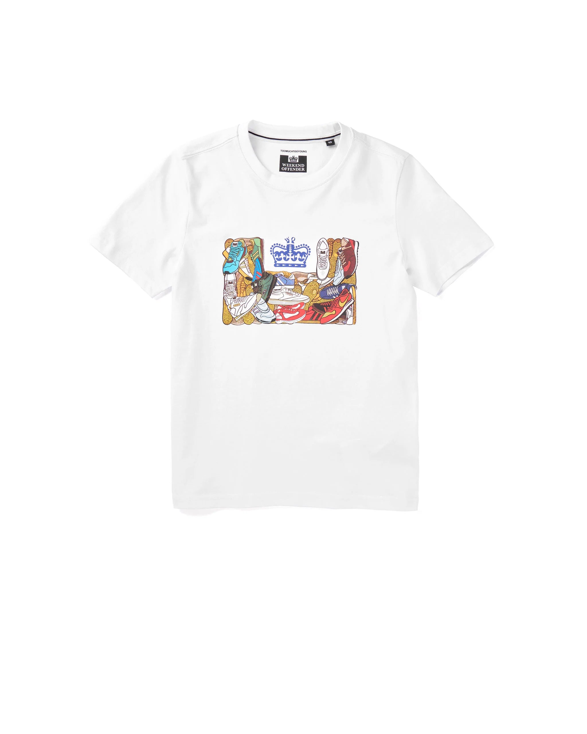 Weekend Offender Kids D'arblay Graphic T-Shirt White