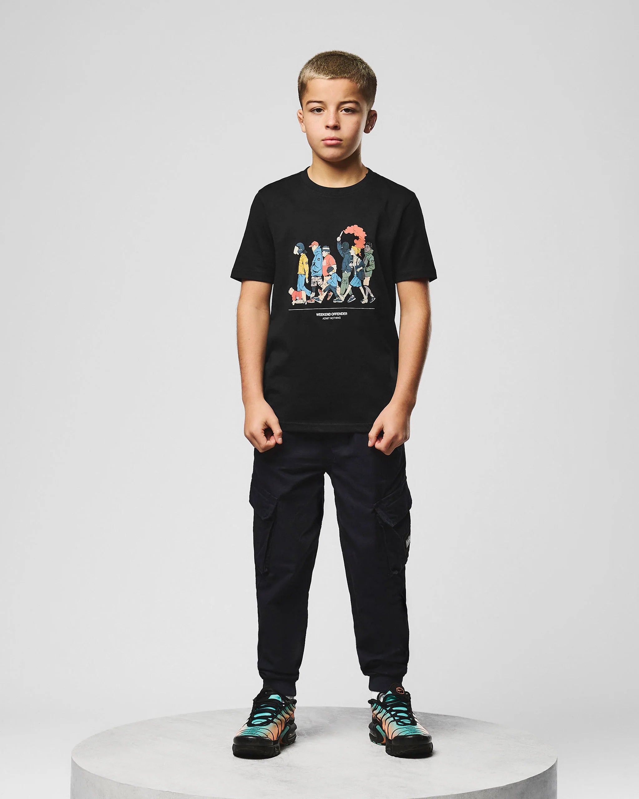 Weekend Offender Kids Everyone Graphic T-Shirt Black